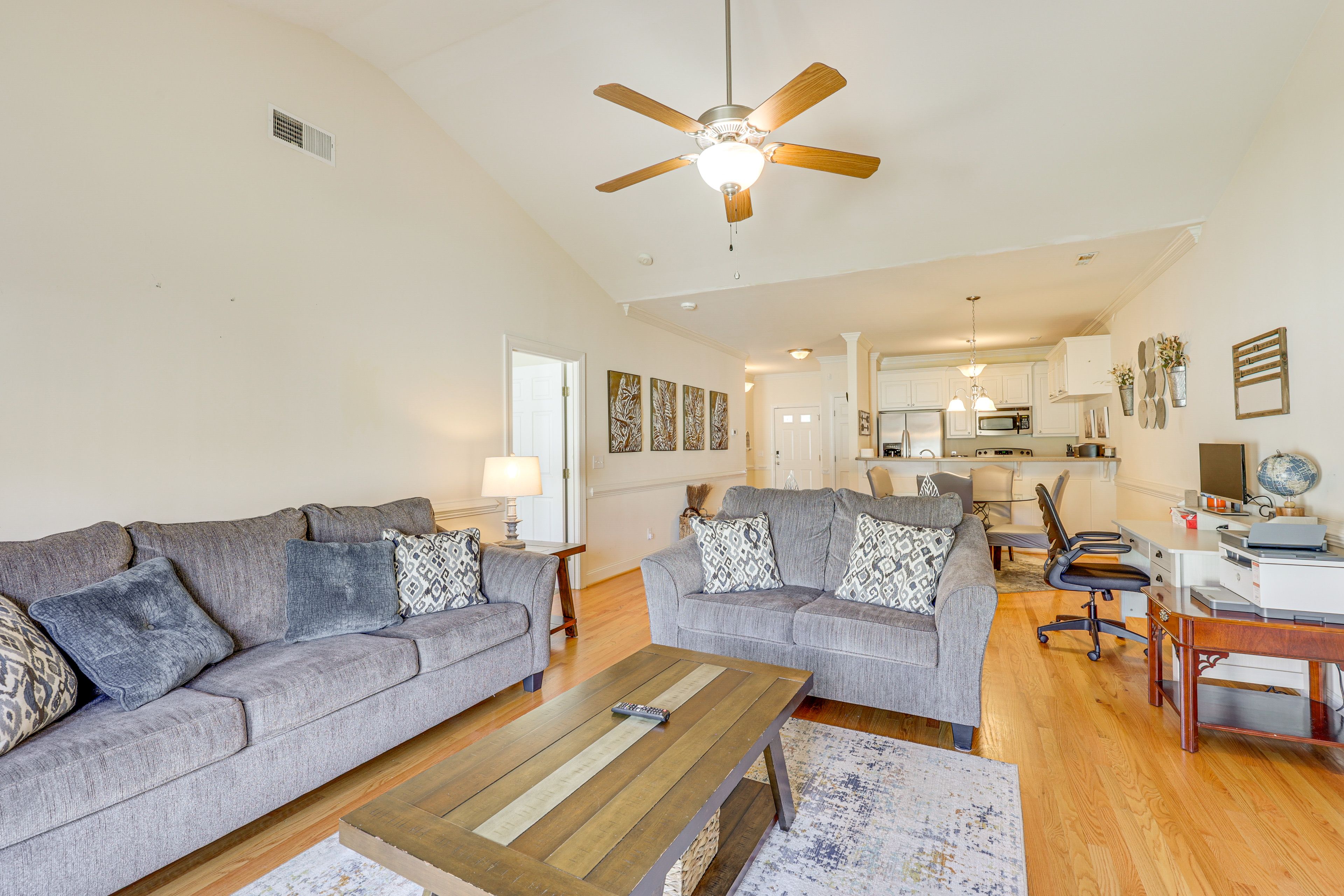 Living Room | Full Sleeper Sofa | Smart TV | Laptop-Friendly Workspace