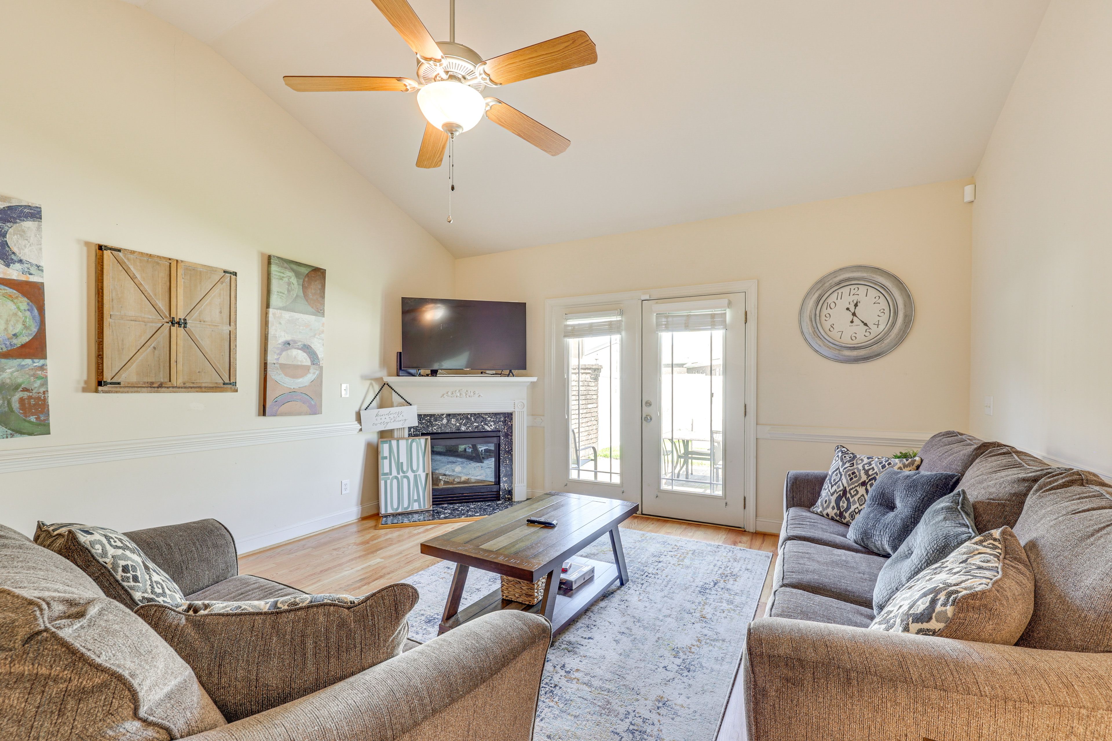 Property Interior | Single-Story Townhome | Free WiFi | Central A/C & Heating