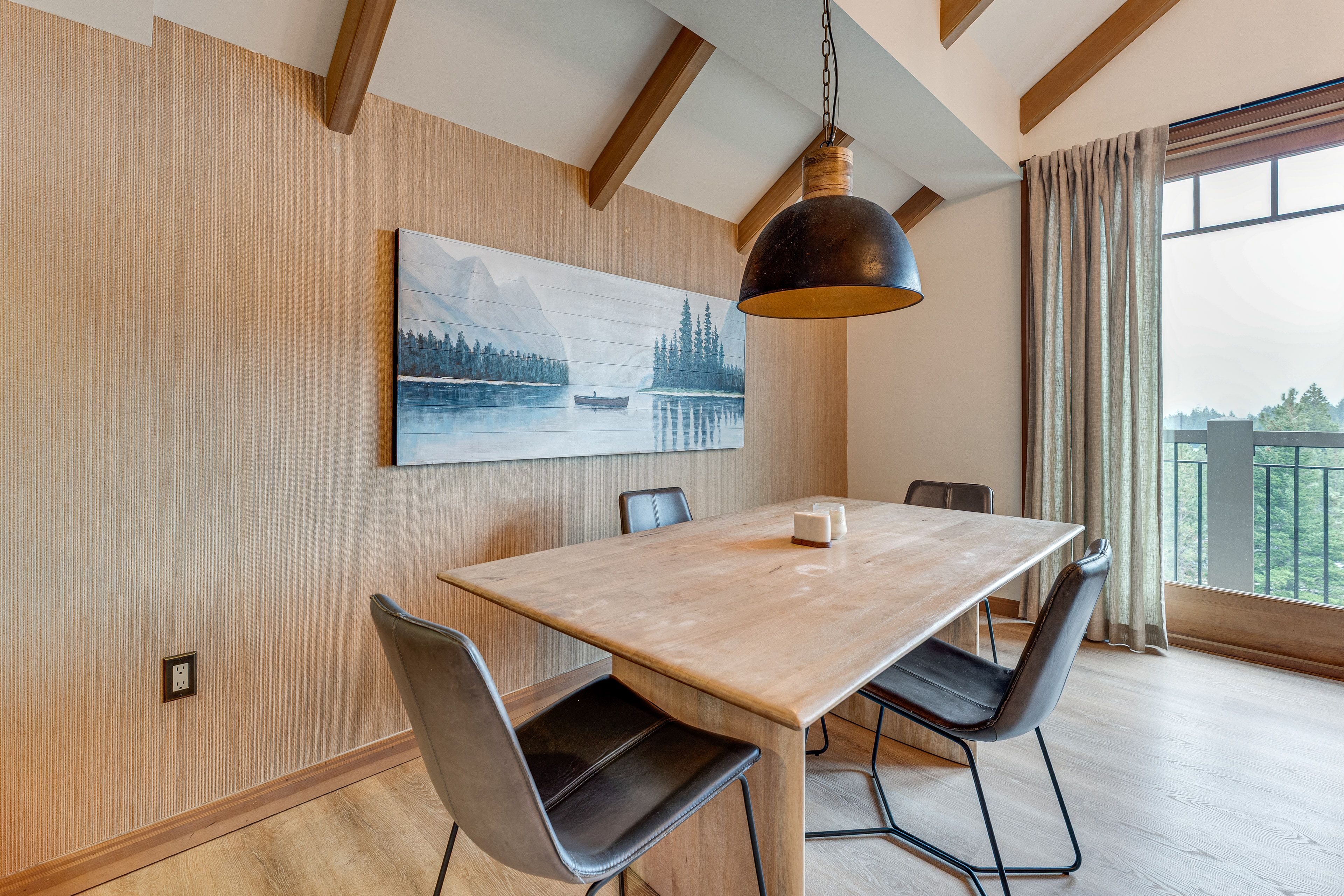 Dining Area | Free WiFi | Top-Floor Unit