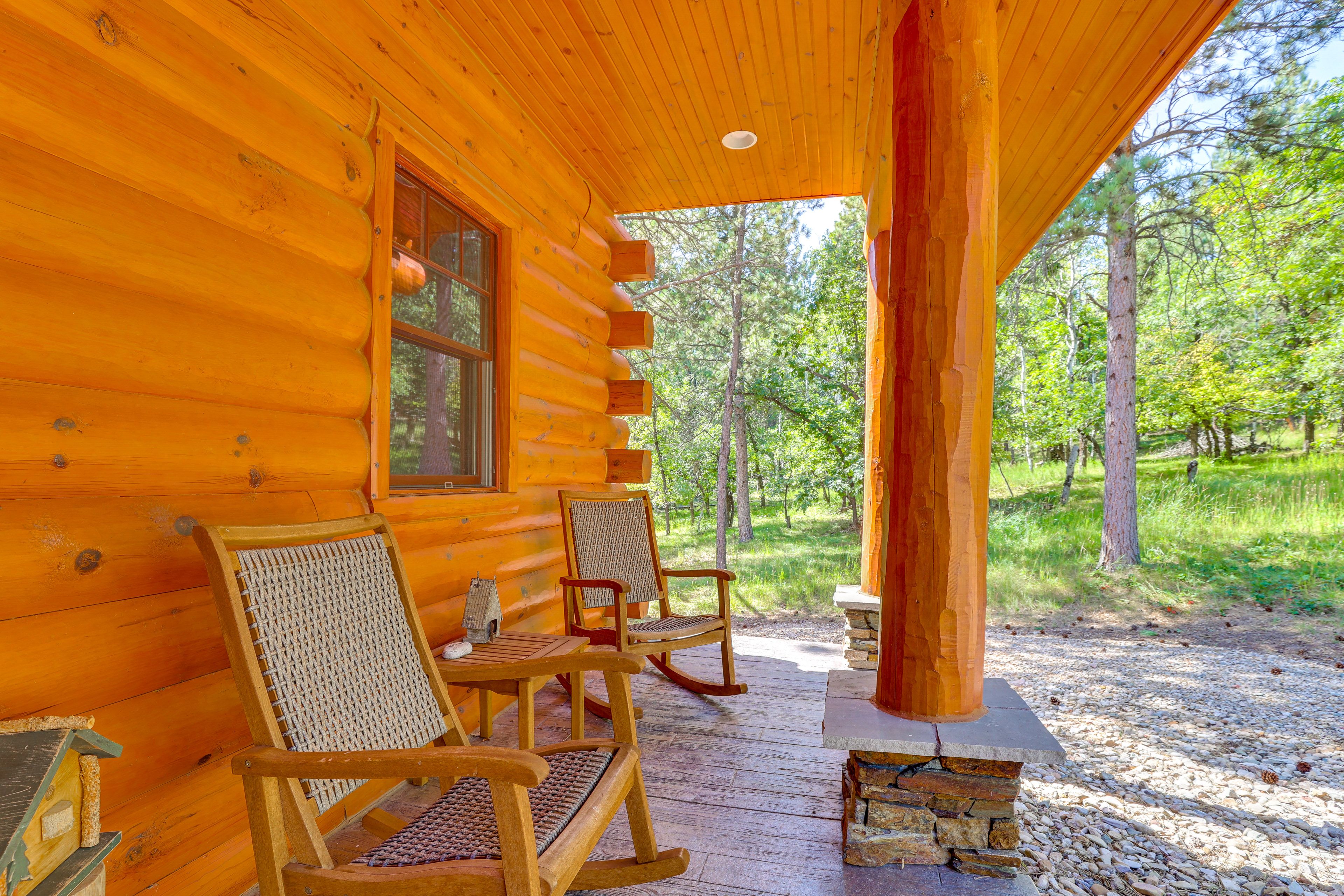 Cabin Exterior | Furnished Porch