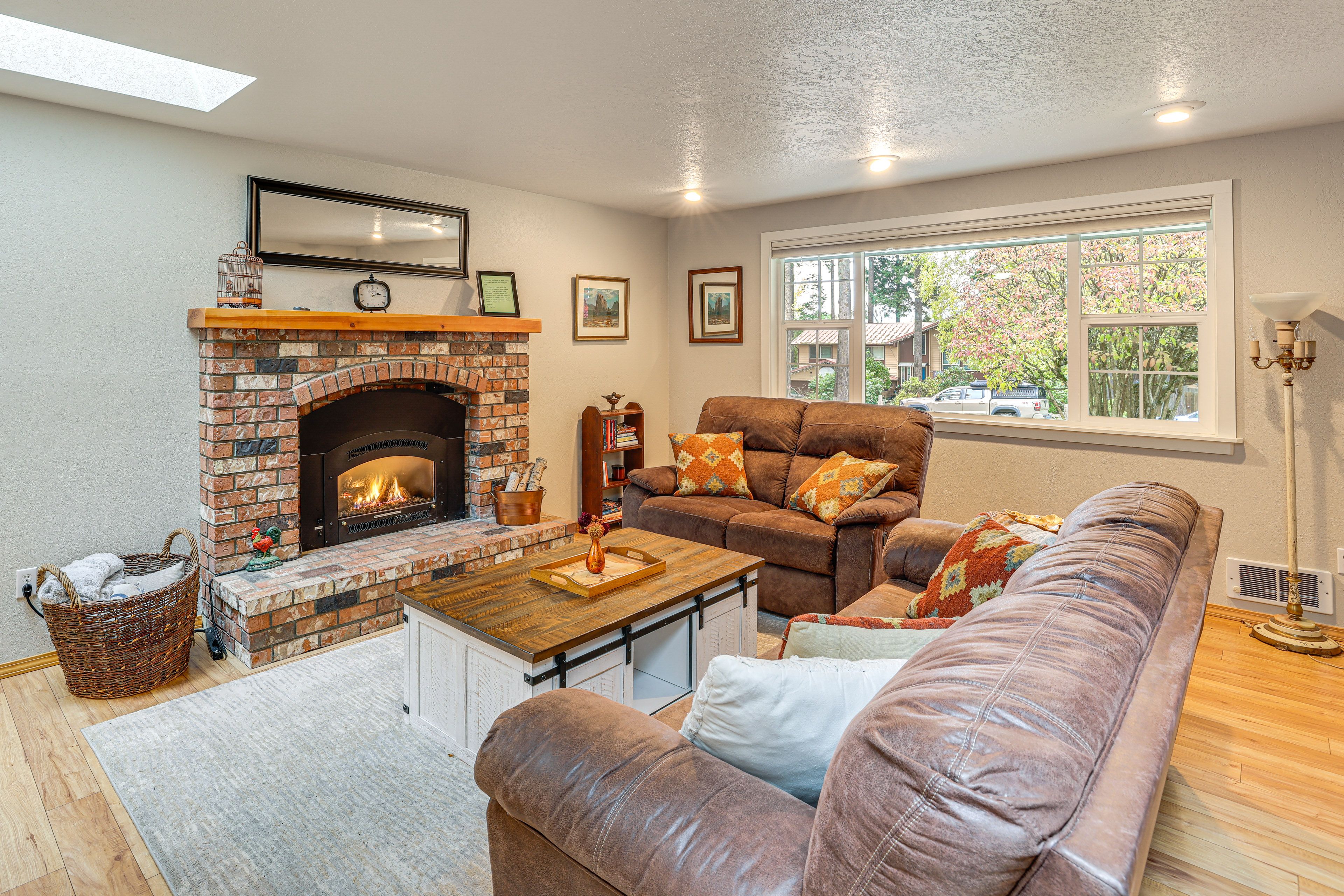Sitting Room | Wood-Burning Fireplace
