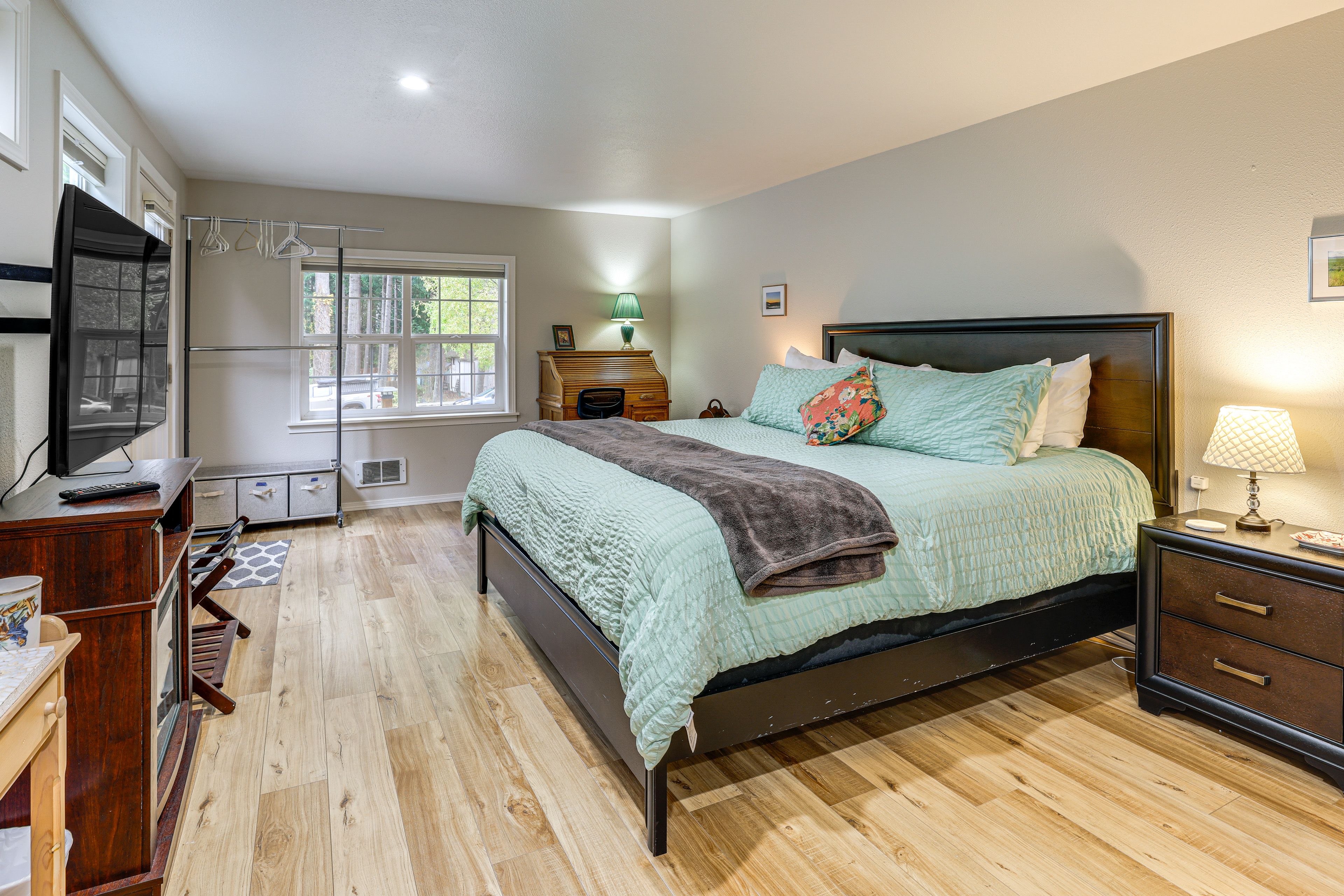 Bedroom 1 | King Bed | Coffee Bar | Sink