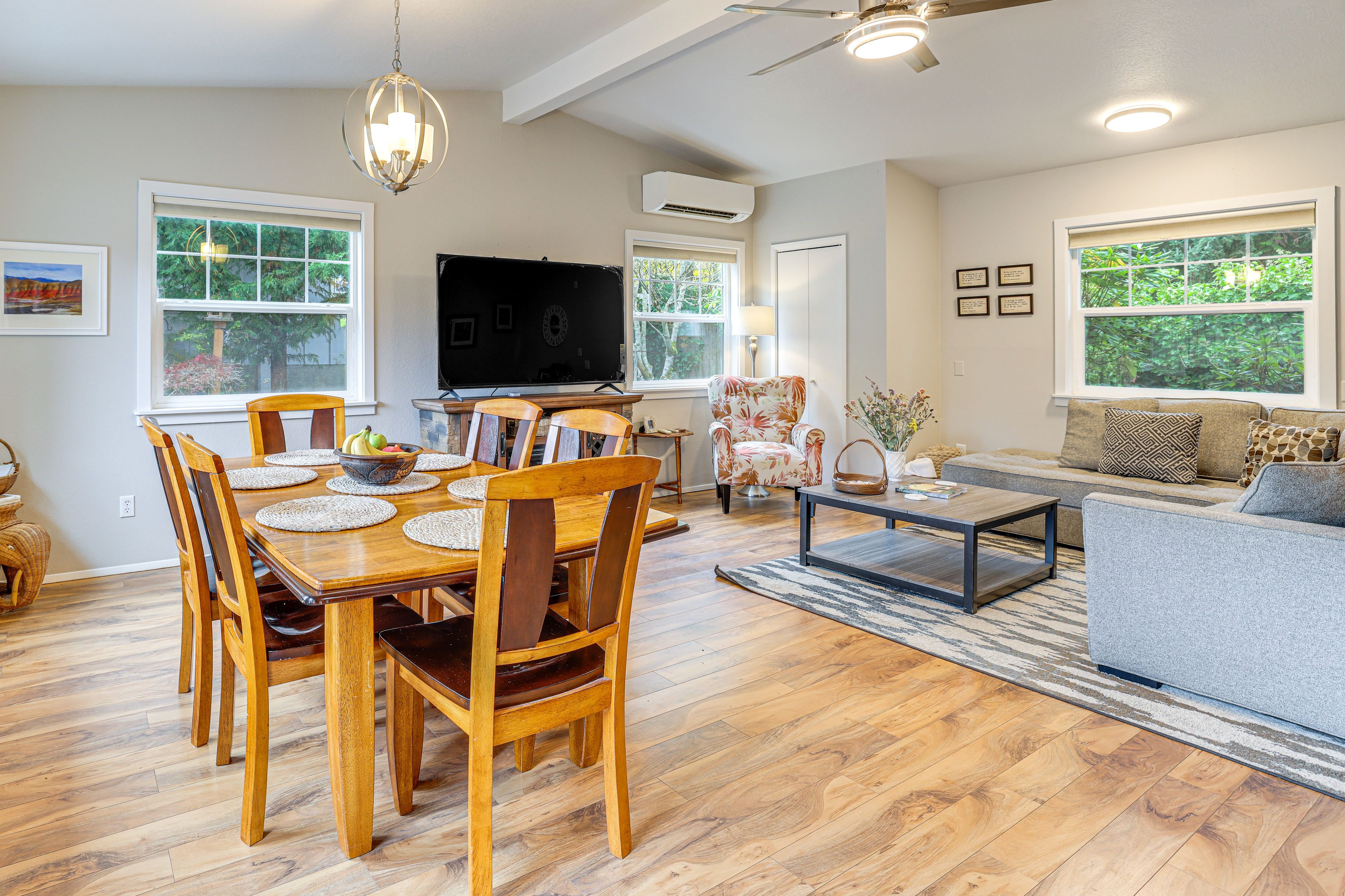 Main House Interior | Free WiFi | Central A/C & Heat | Dishware & Flatware