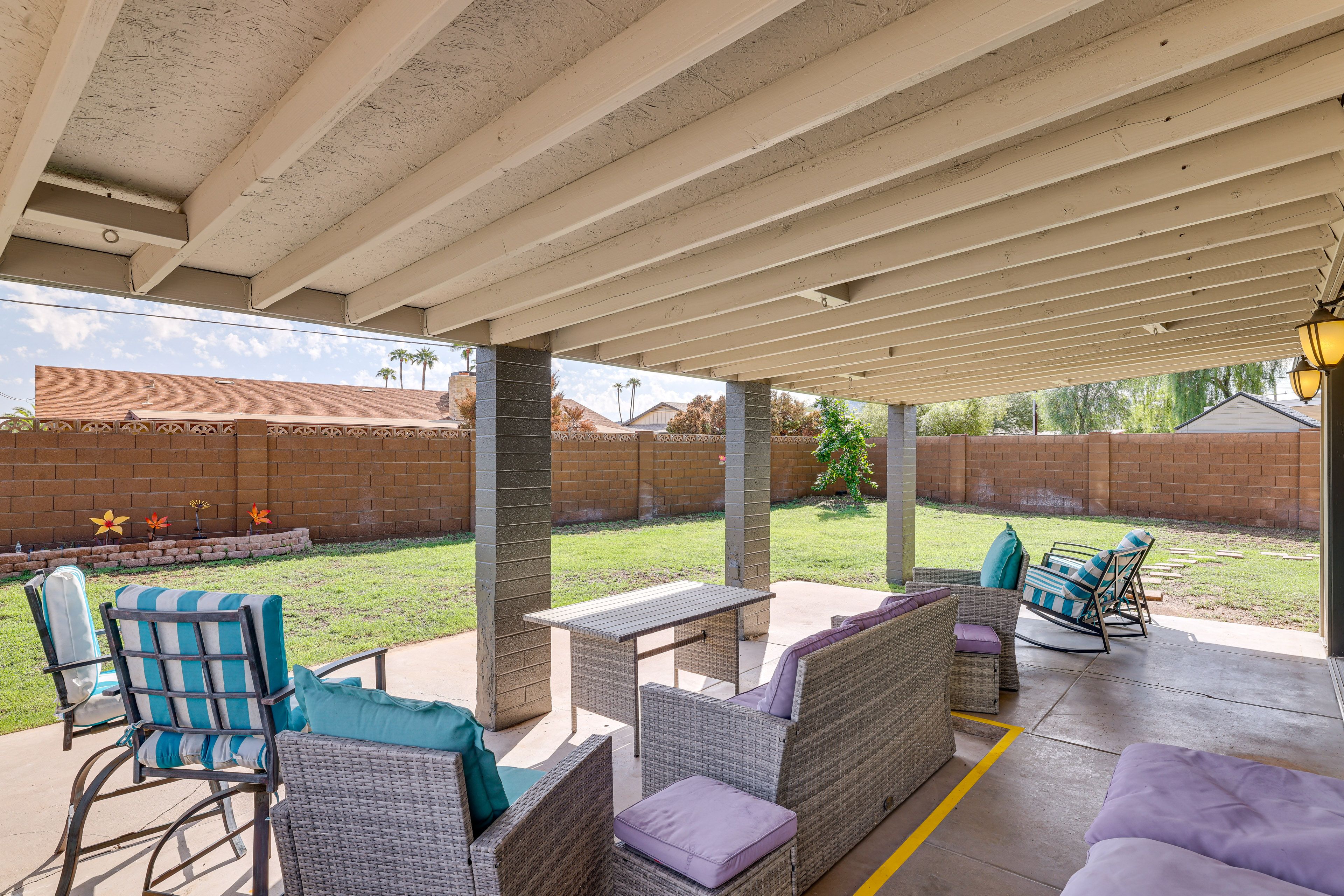 Covered Patio | Furnished