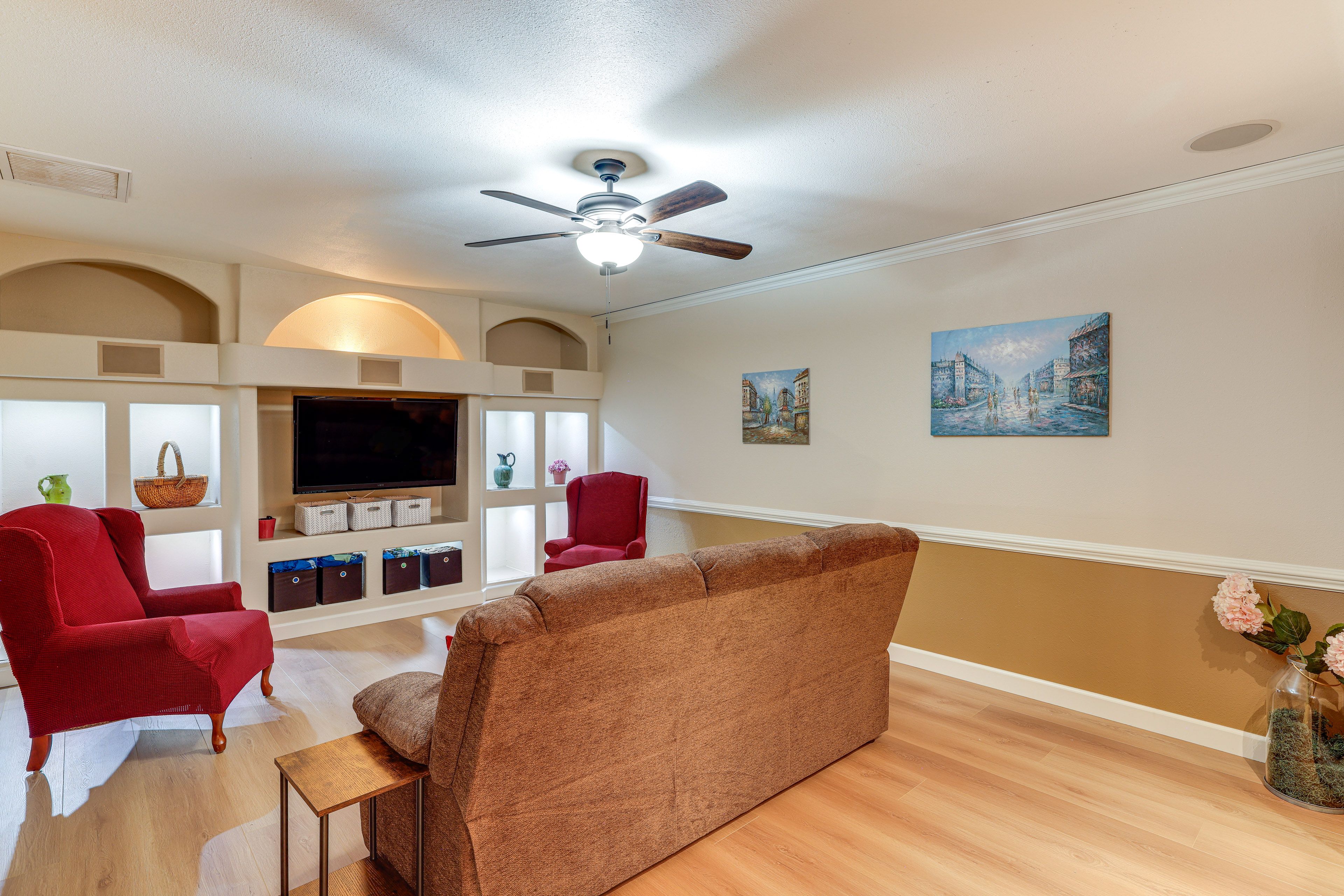 Living Room | Queen Sleeper Sofa | Central Heating & Air Conditioning