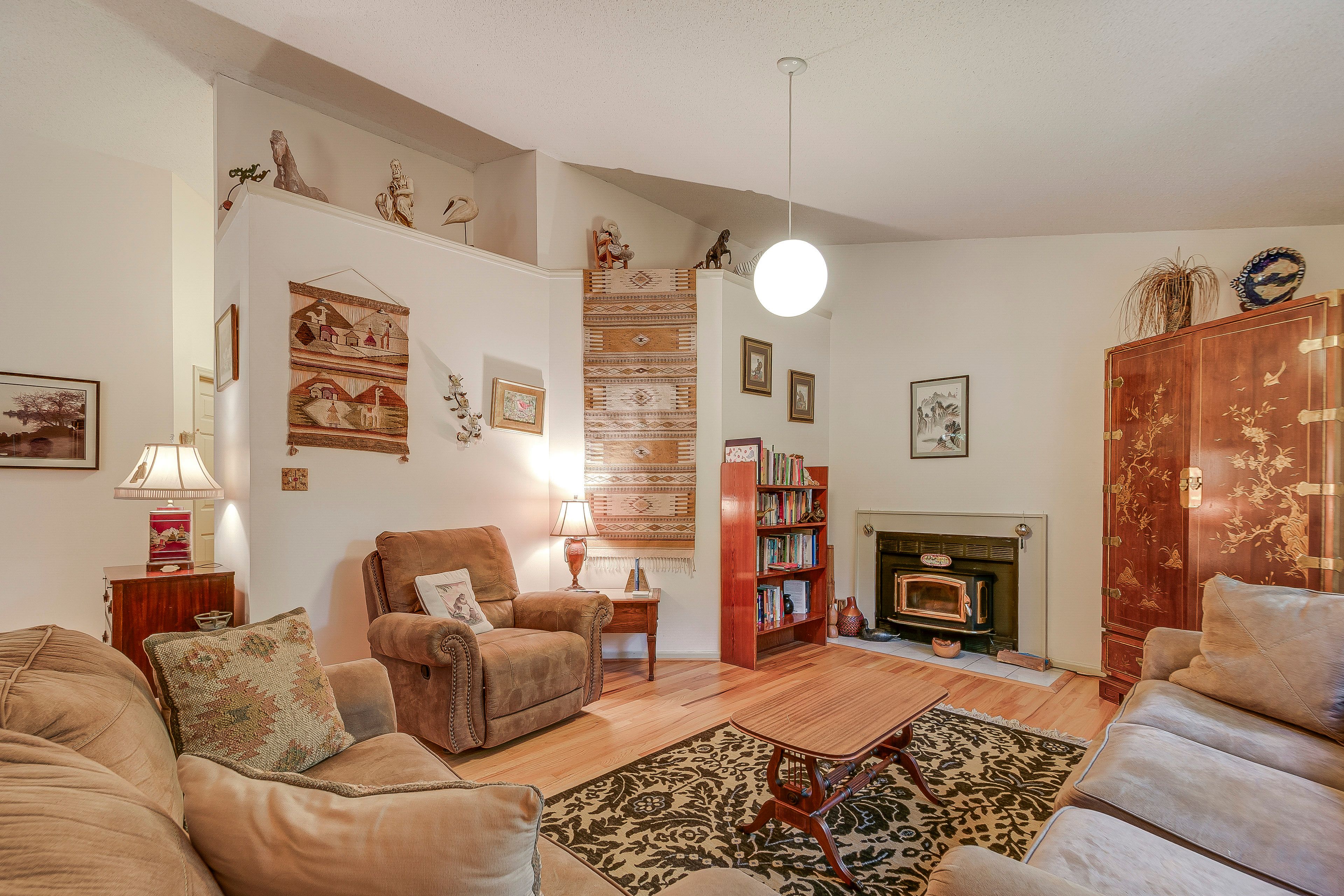 Living Room | Free WiFi | Central A/C | Wood-Burning Stove