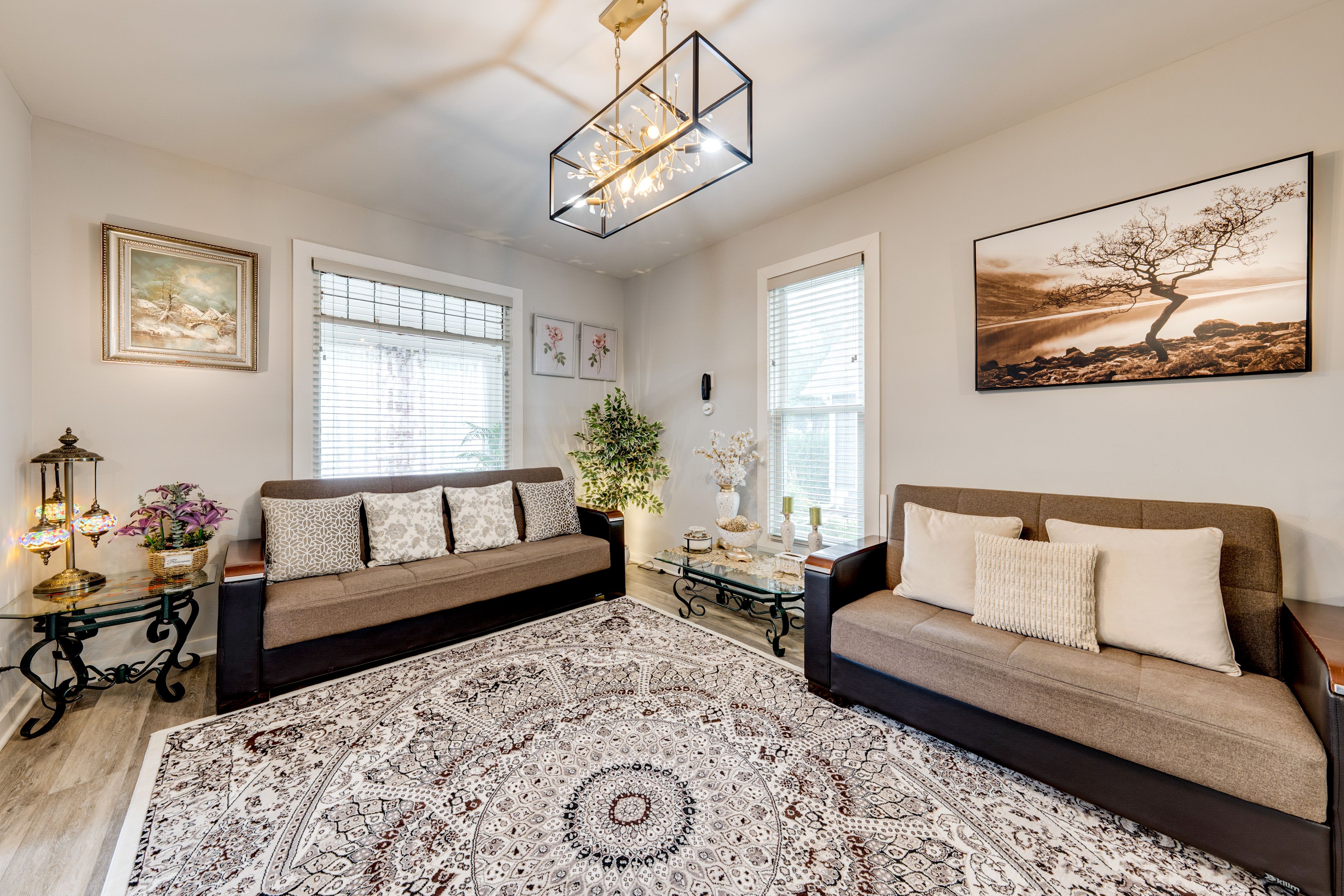 Living Room | 1st Floor | Flat-Screen TV | Central Heating & A/C