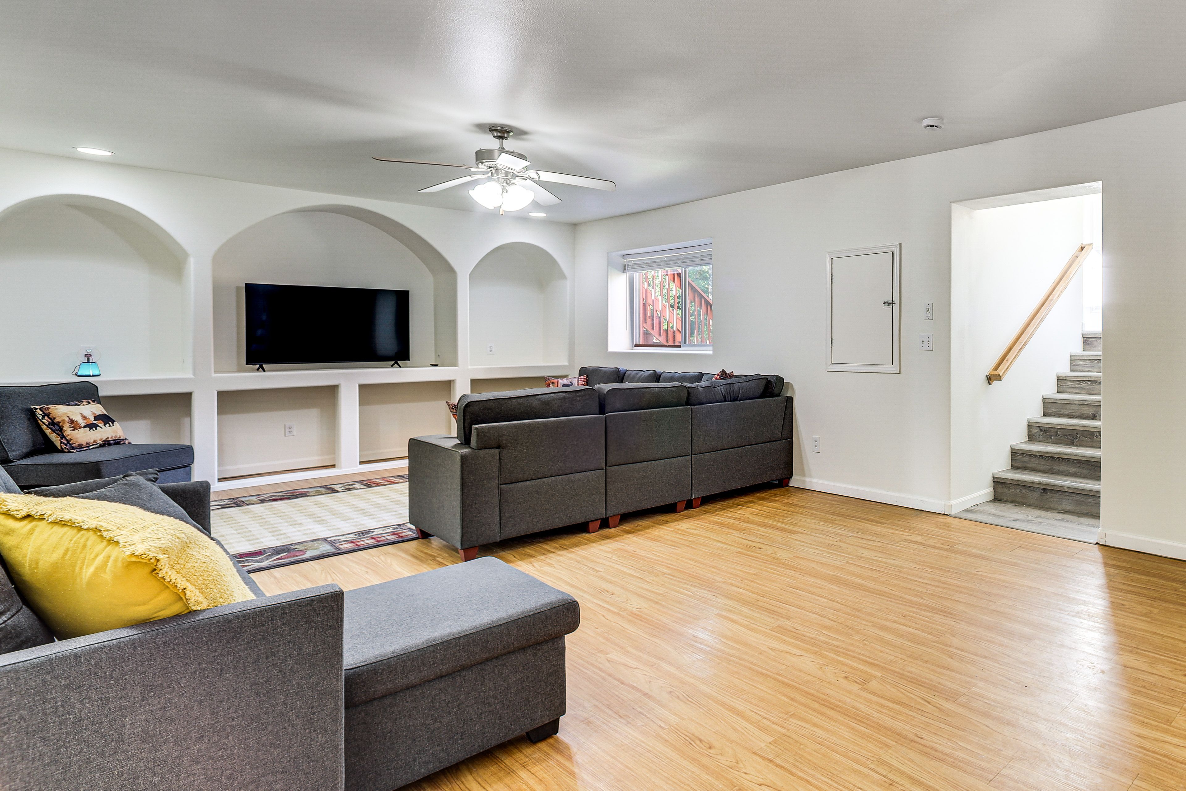 Basement Lounge | Full Sleeper Sofa | Lower Level