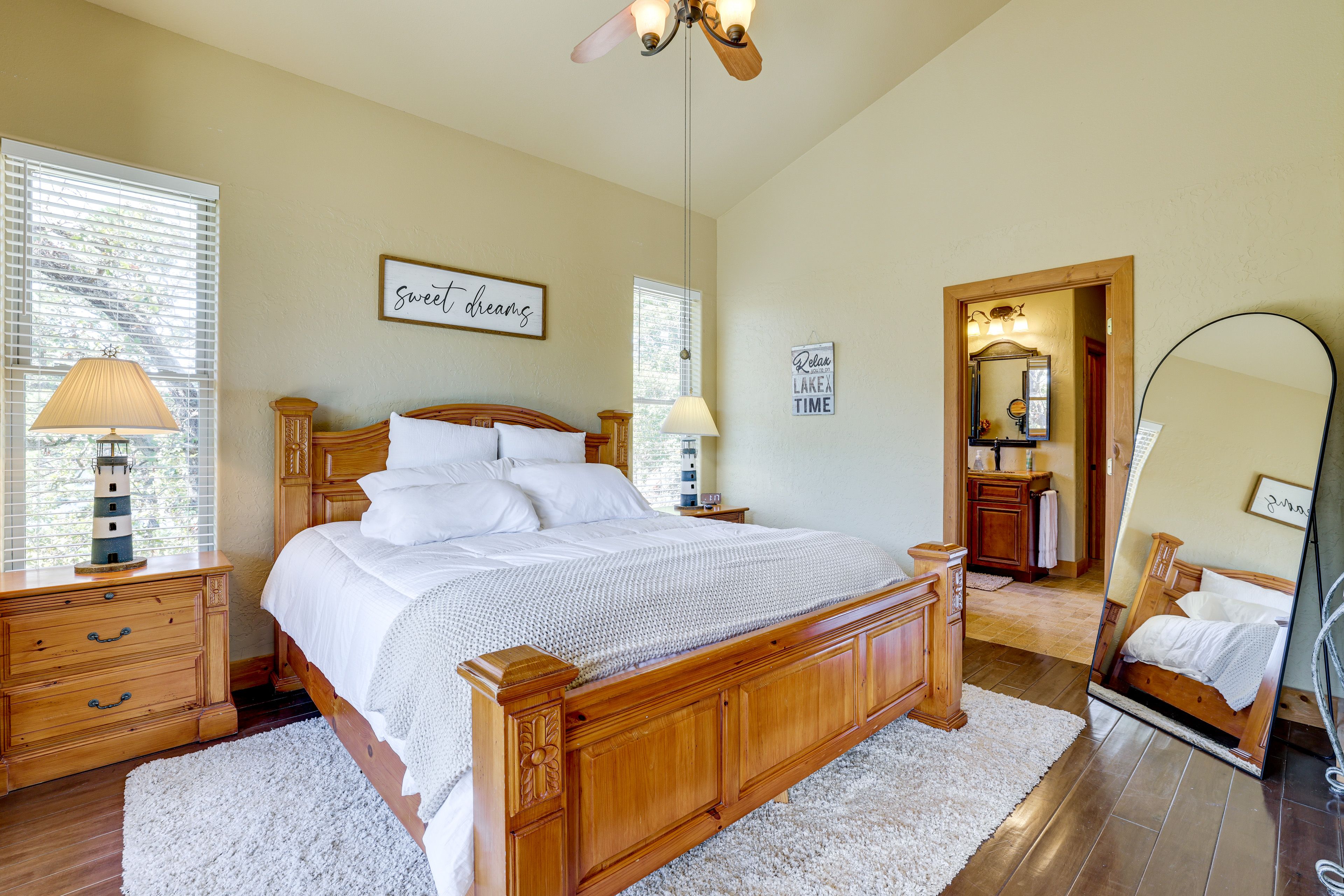 Bedroom 1 | Main Level | King Bed | Smart TV | Linens Provided