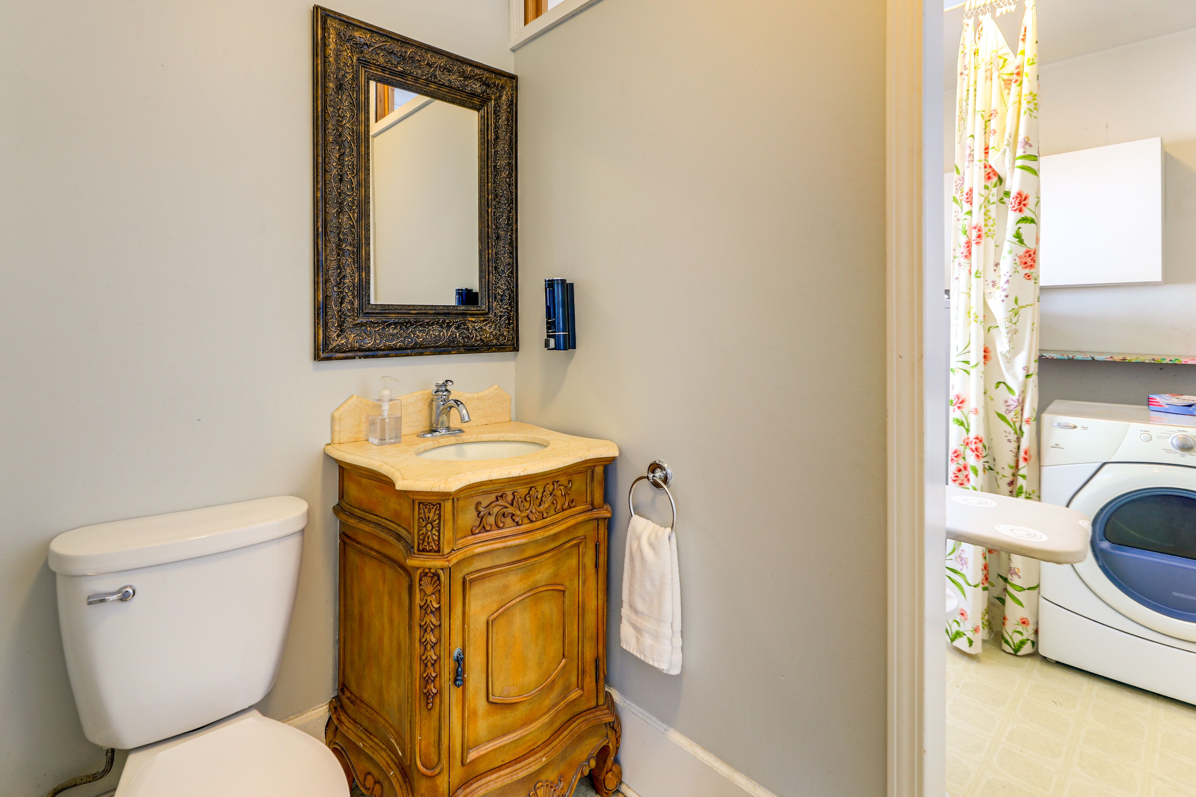 Half Bathroom | 1st Floor | Washer & Dryer