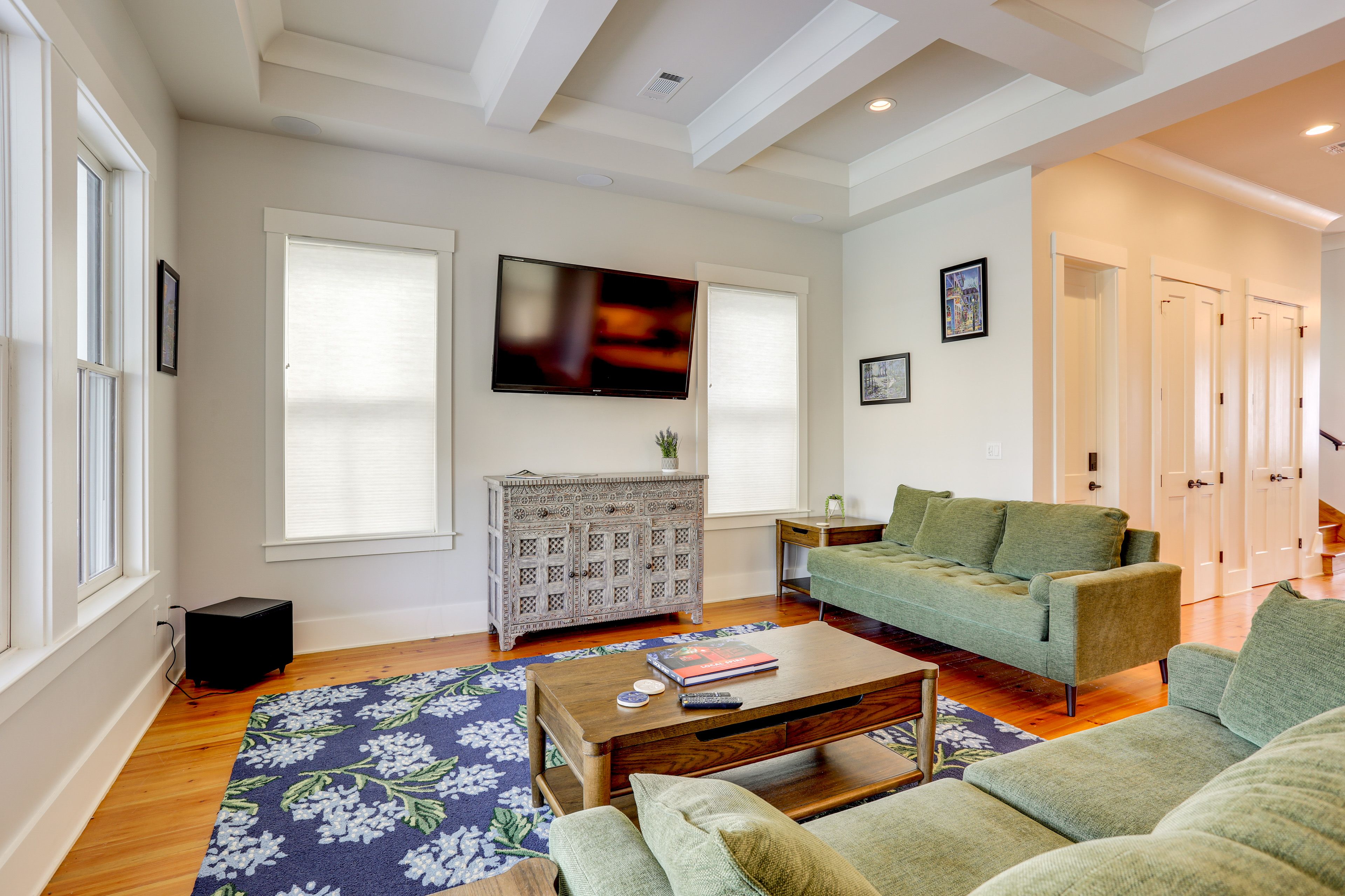 Property Interior | 3-Story Home | Free WiFi | Central A/C & Heating
