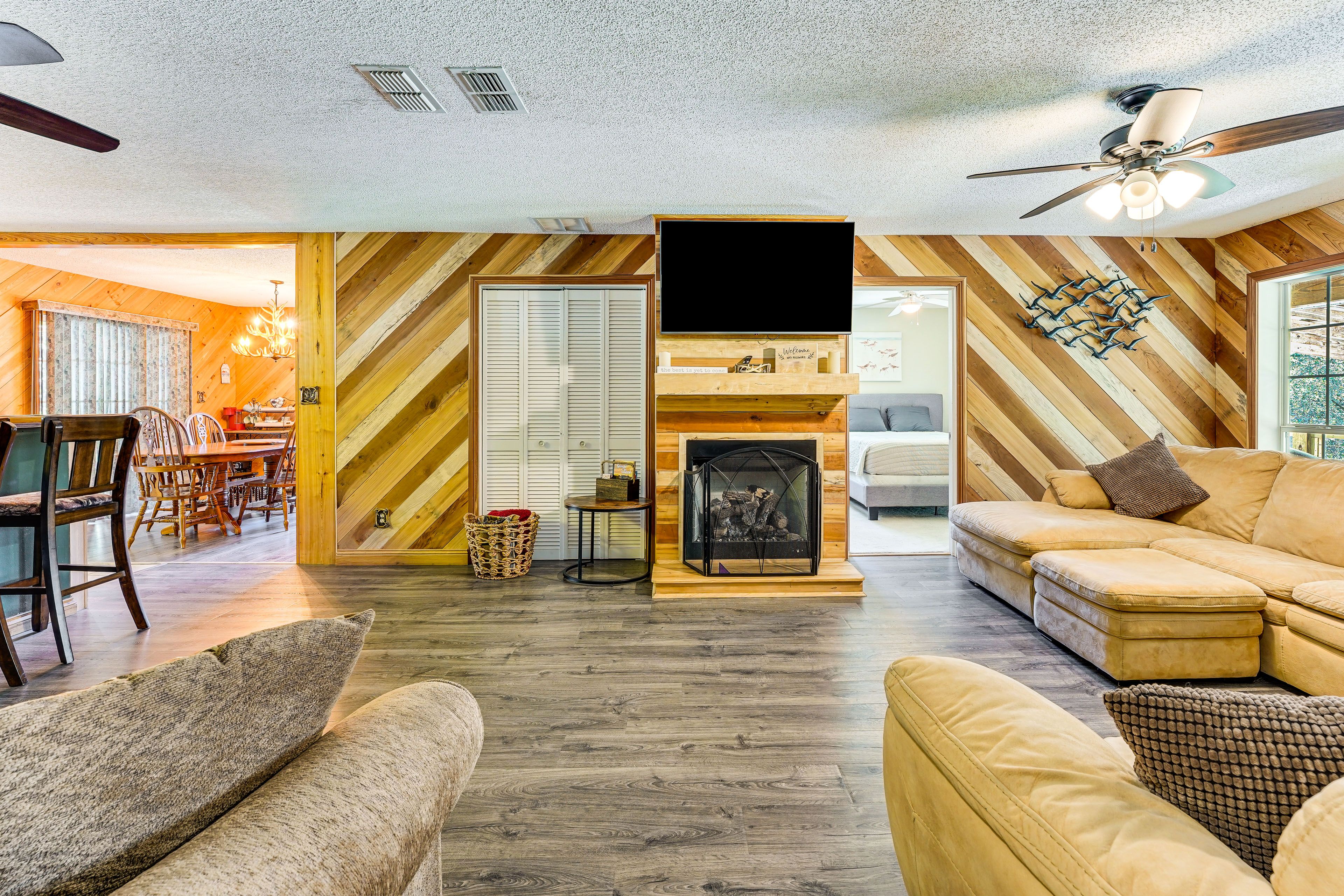 Property Interior | Single-Story Home | Free WiFi | Central A/C & Heating