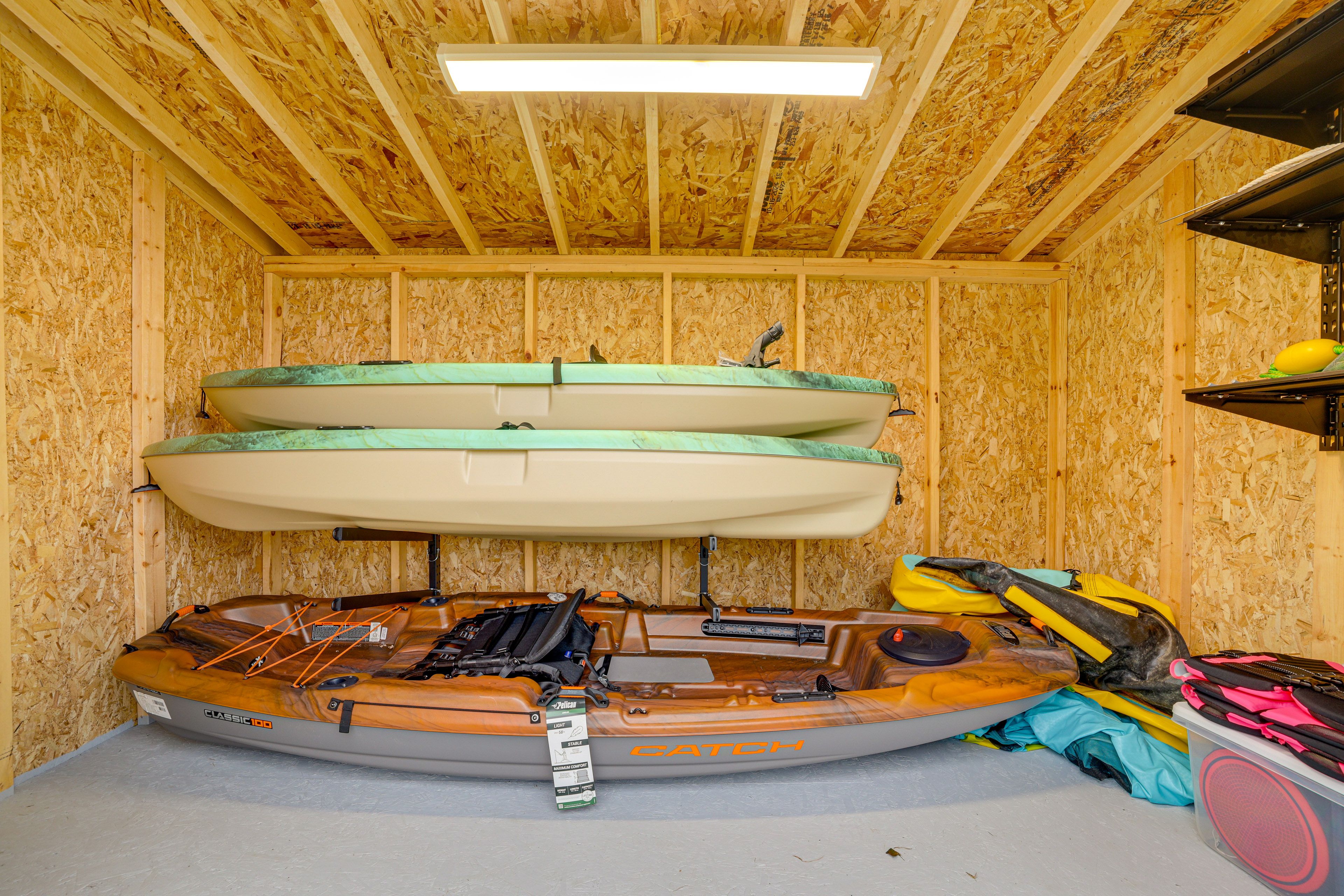 Storage Shed | 3 Kayaks
