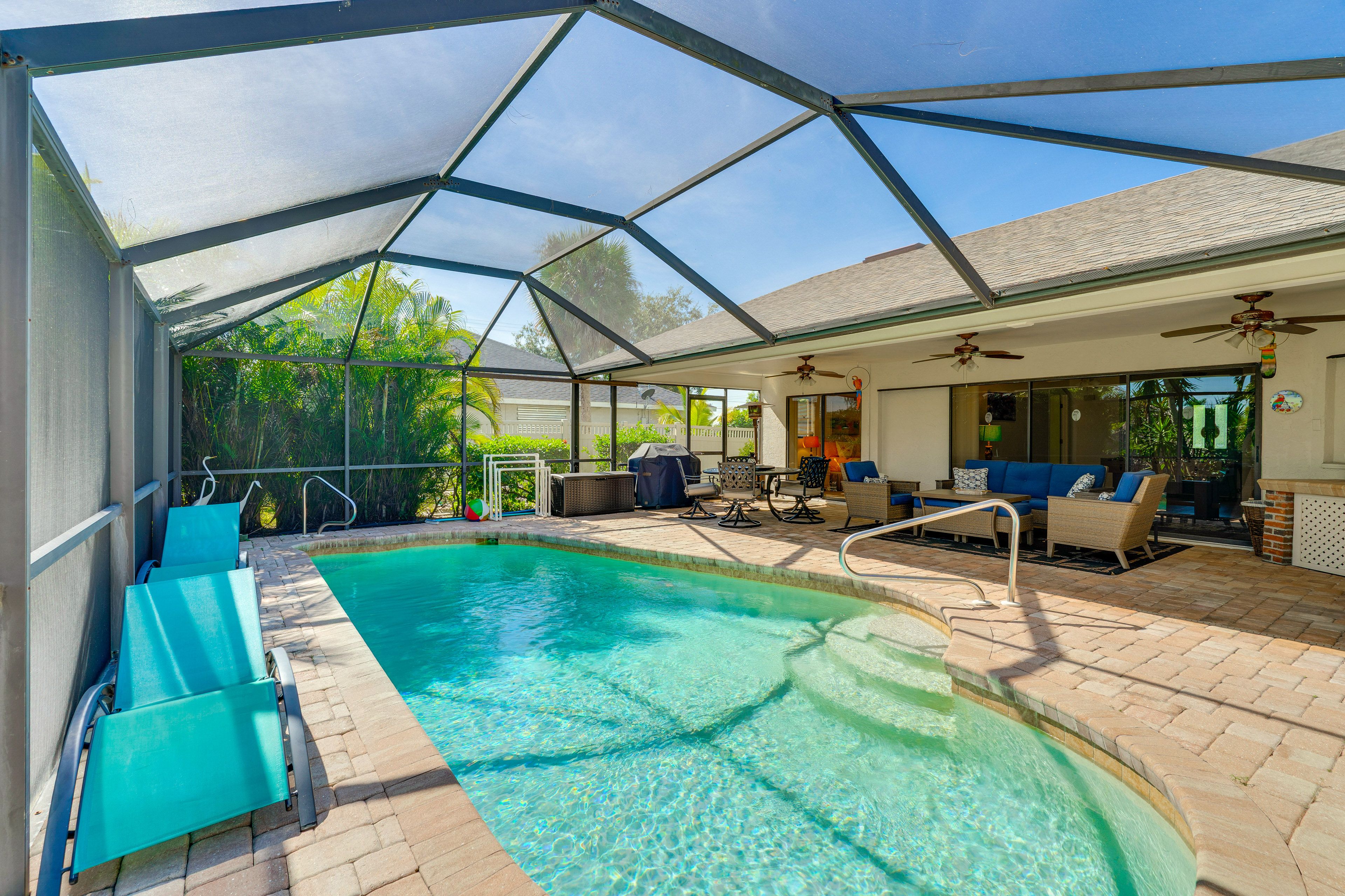 Cape Coral Vacation Rental | 3BR | 2BA | 2,100 Sq Ft | Step-Free Entry