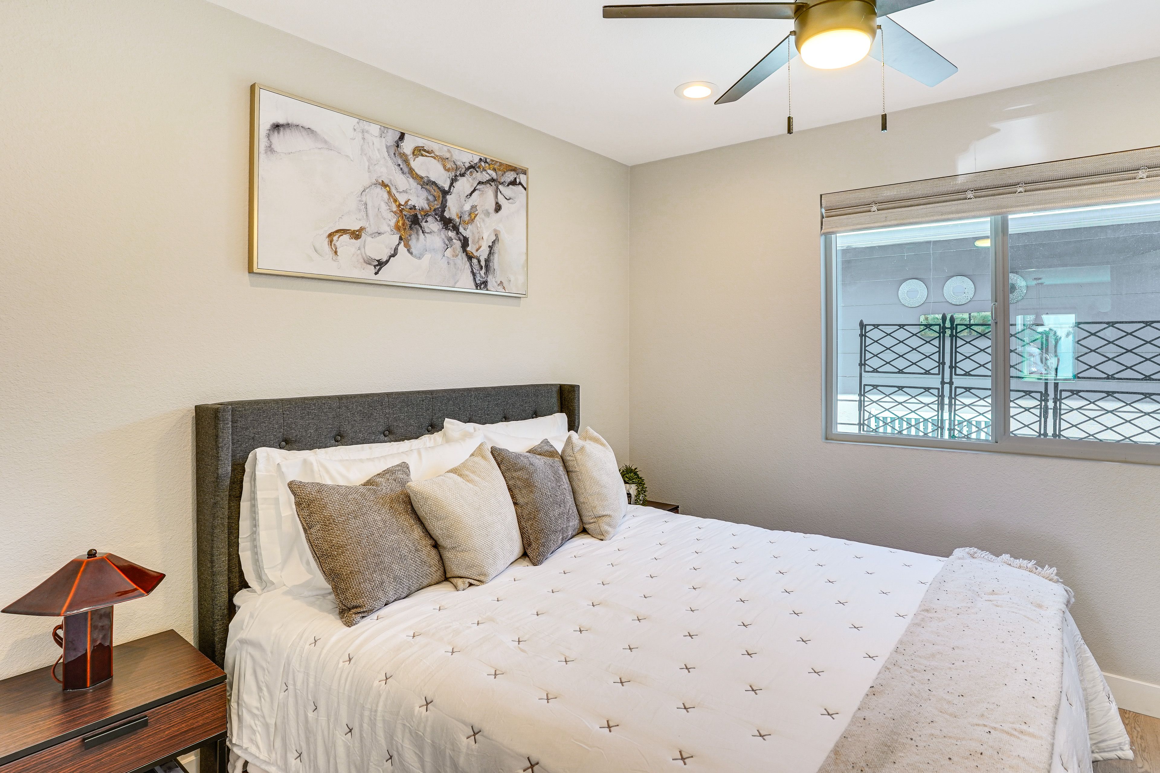 Bedroom 1 | Queen Bed | Linens Provided | Smart TV