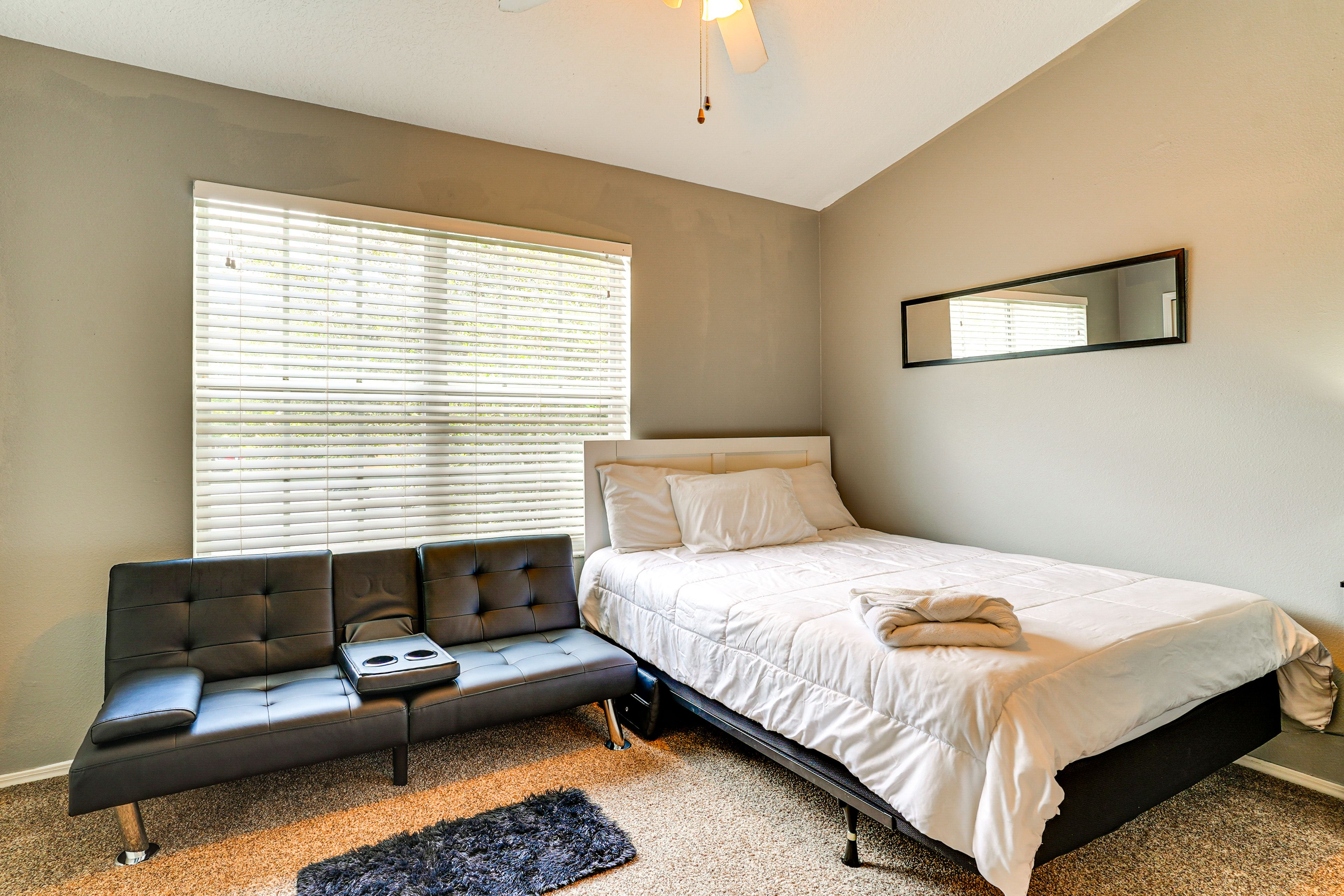 Bedroom 2 | Queen Bed | Full Futon | Smart TV | 2nd Floor