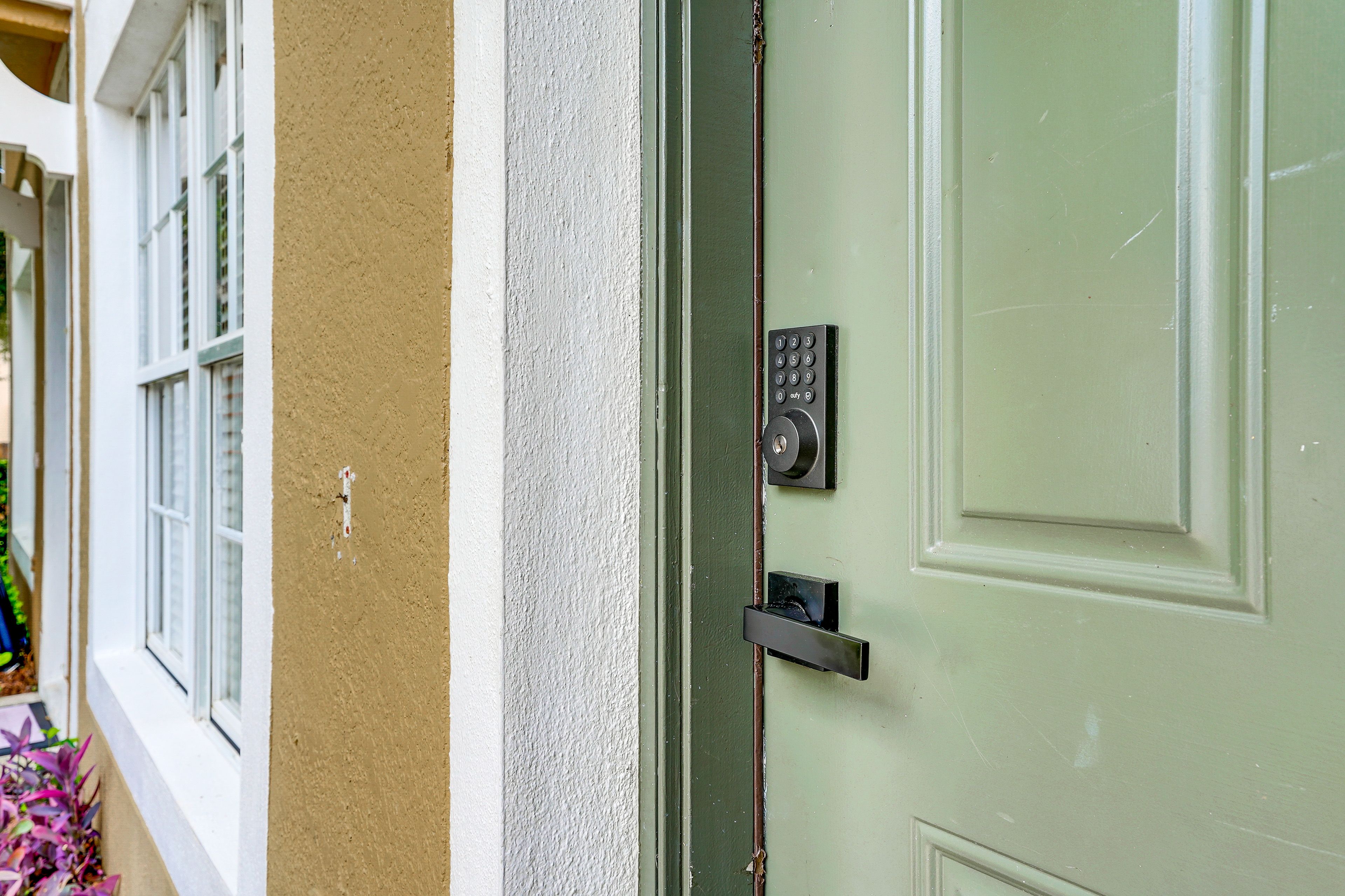 Townhome Exterior | Keyless Entry