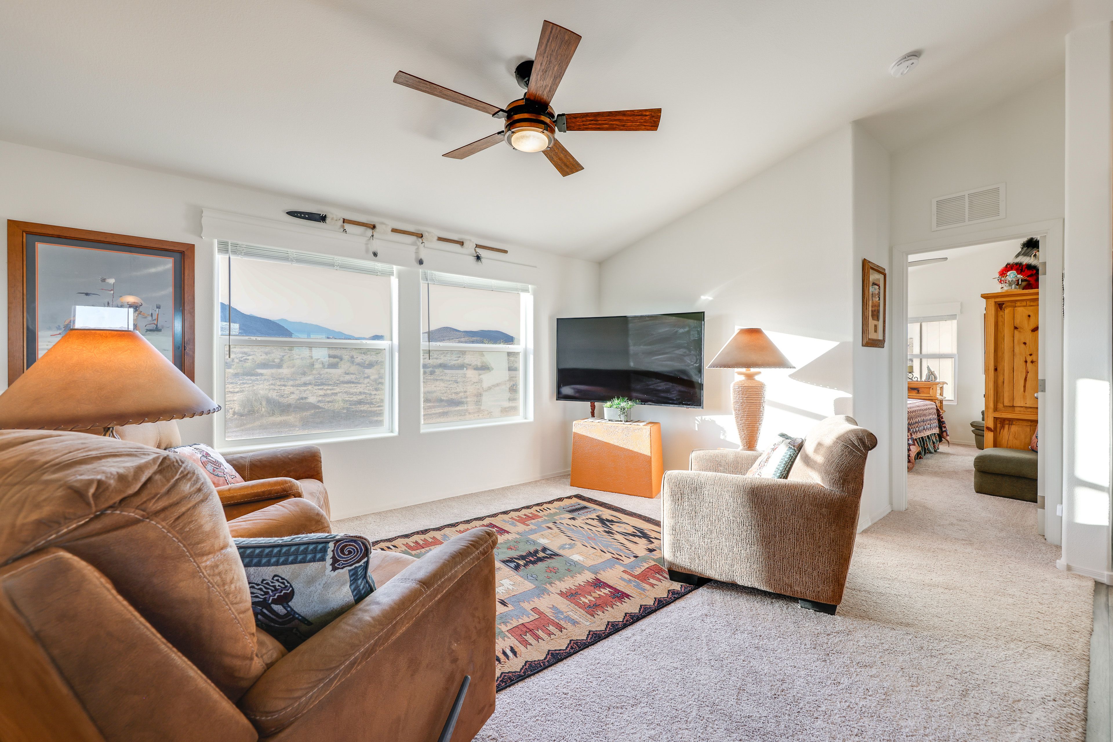 Kingman Vacation Rental | 3BR | 2BA | 1,200 Sq Ft | 1 Step to Access