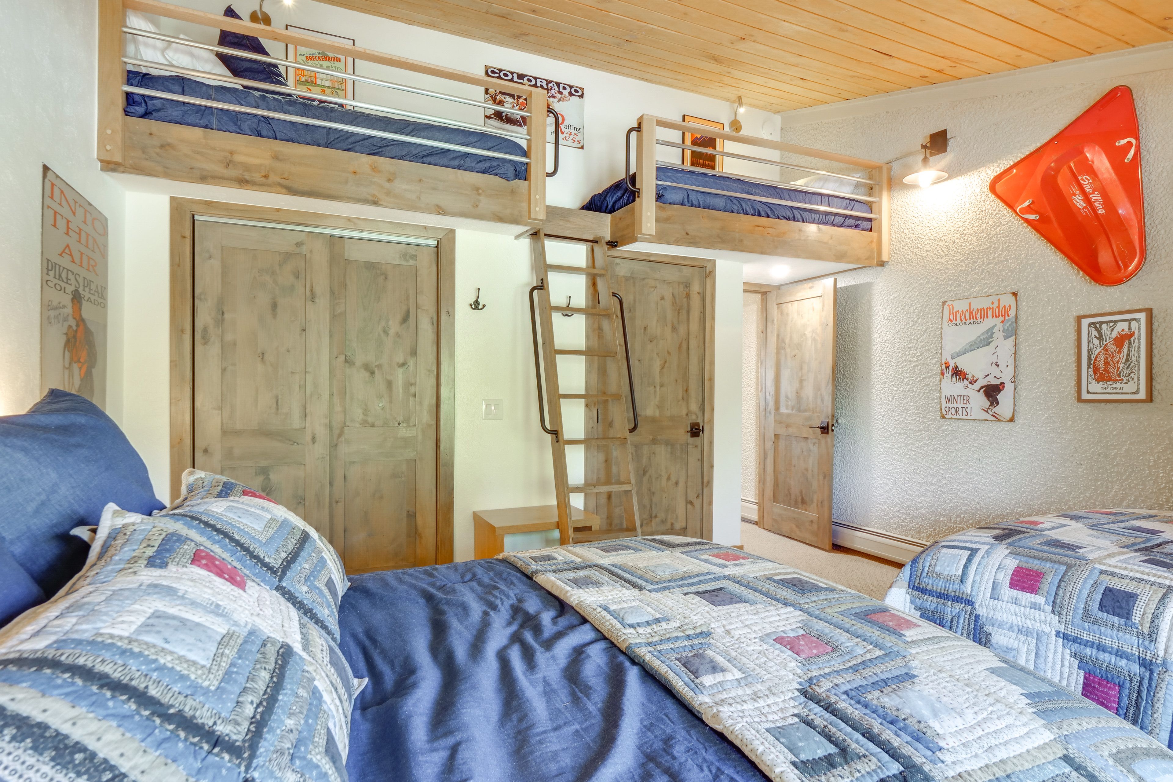 Bedroom 2 | 2 Queen Beds | 2 Lofted Twin Beds | 2nd Floor