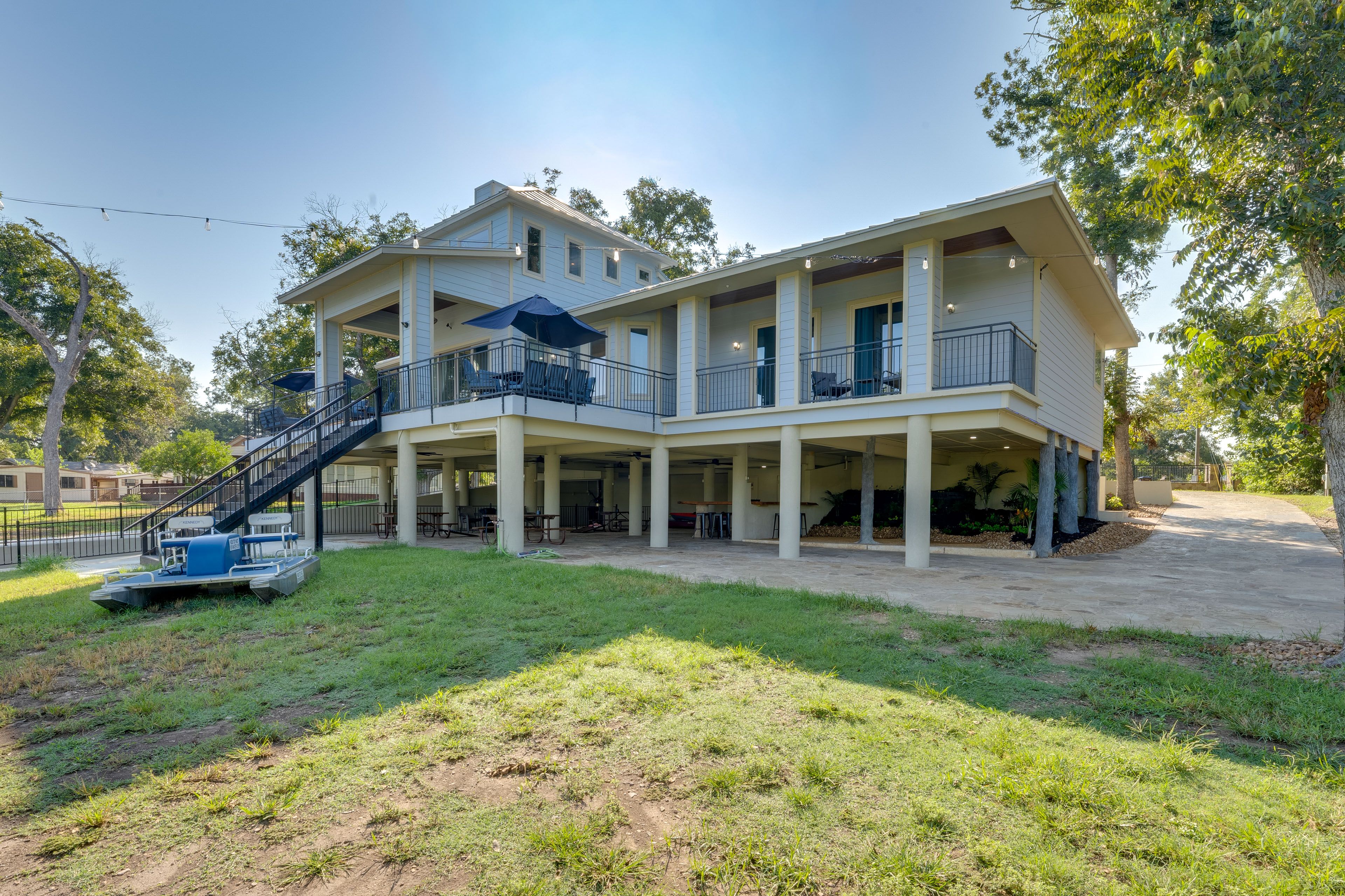 House Exterior | Pedal Boat | Private Backyard
