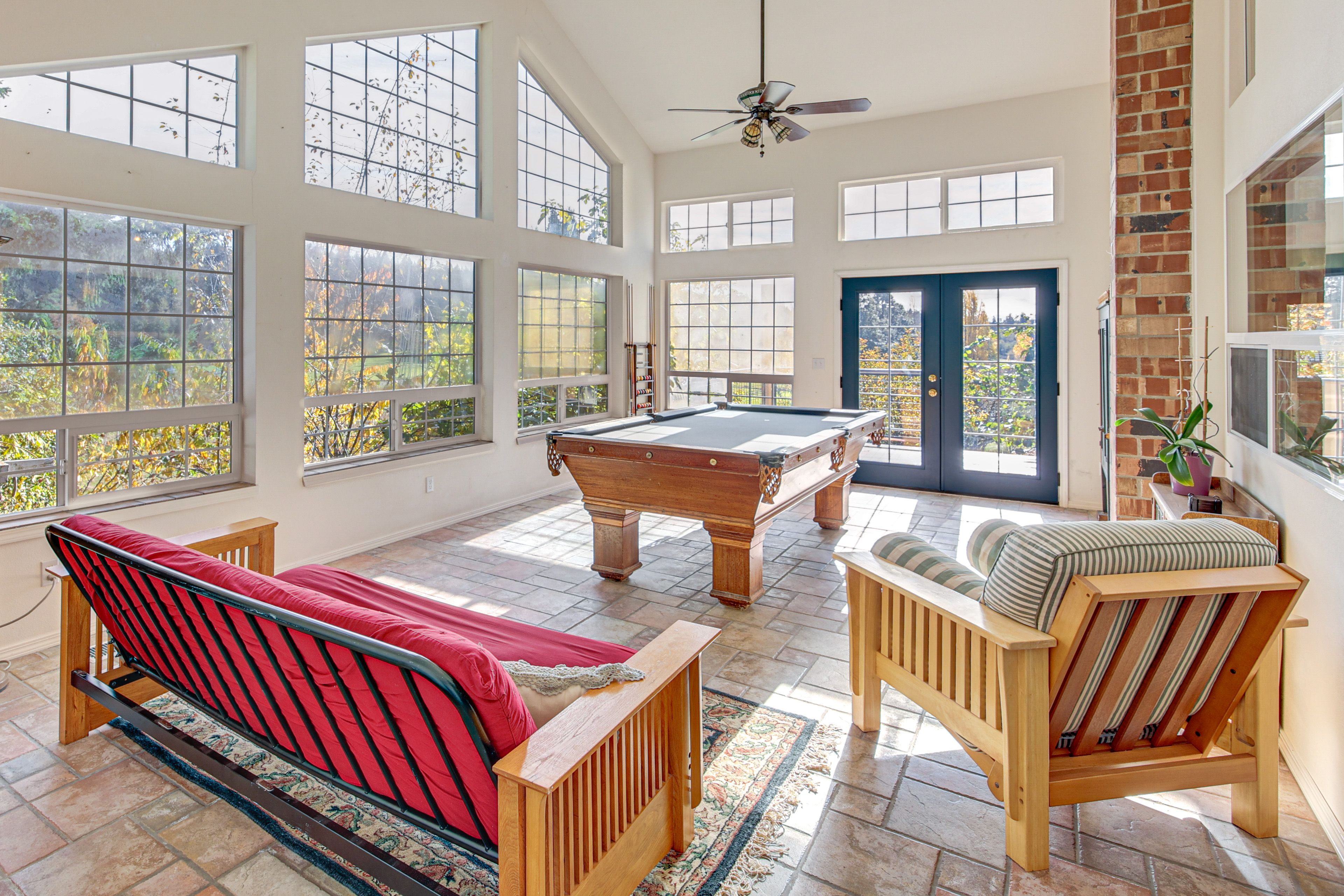 Sunroom | Vintage Pool Table