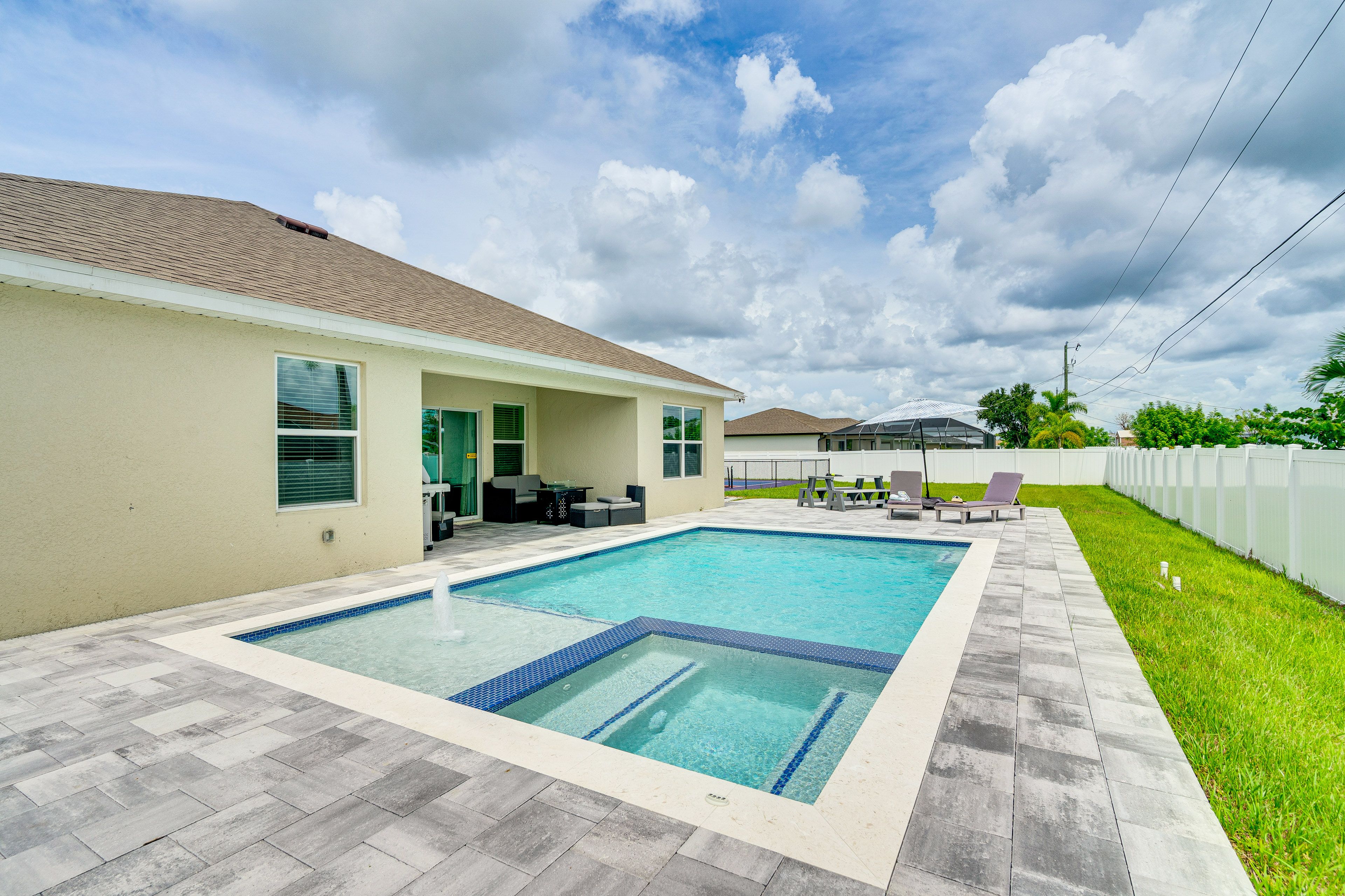Cape Coral Vacation Rental | 4BR | 3BA | 1 Step Required | 2,020 Sq Ft