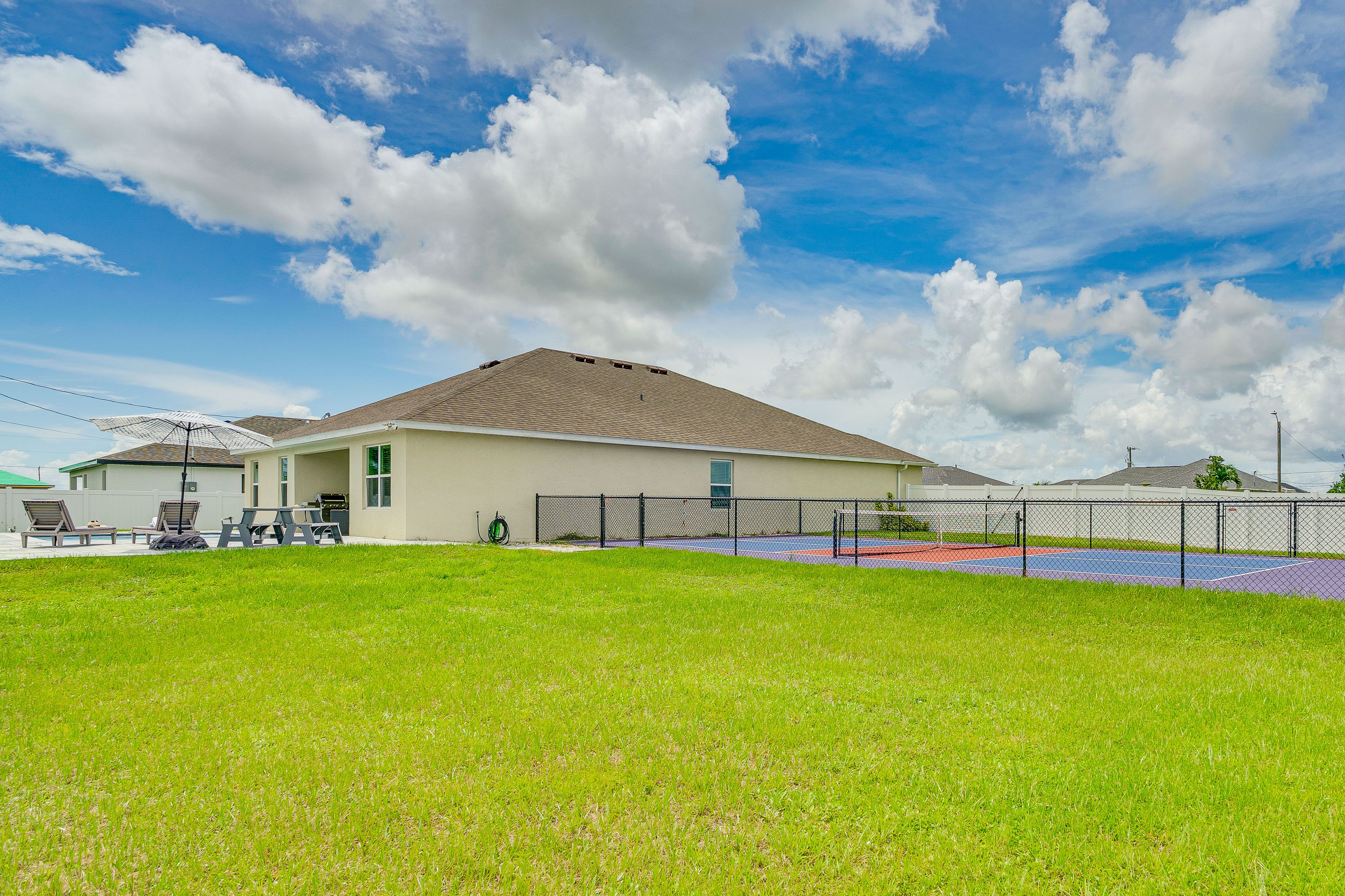 Private Yard | Pickleball Courts On-Site