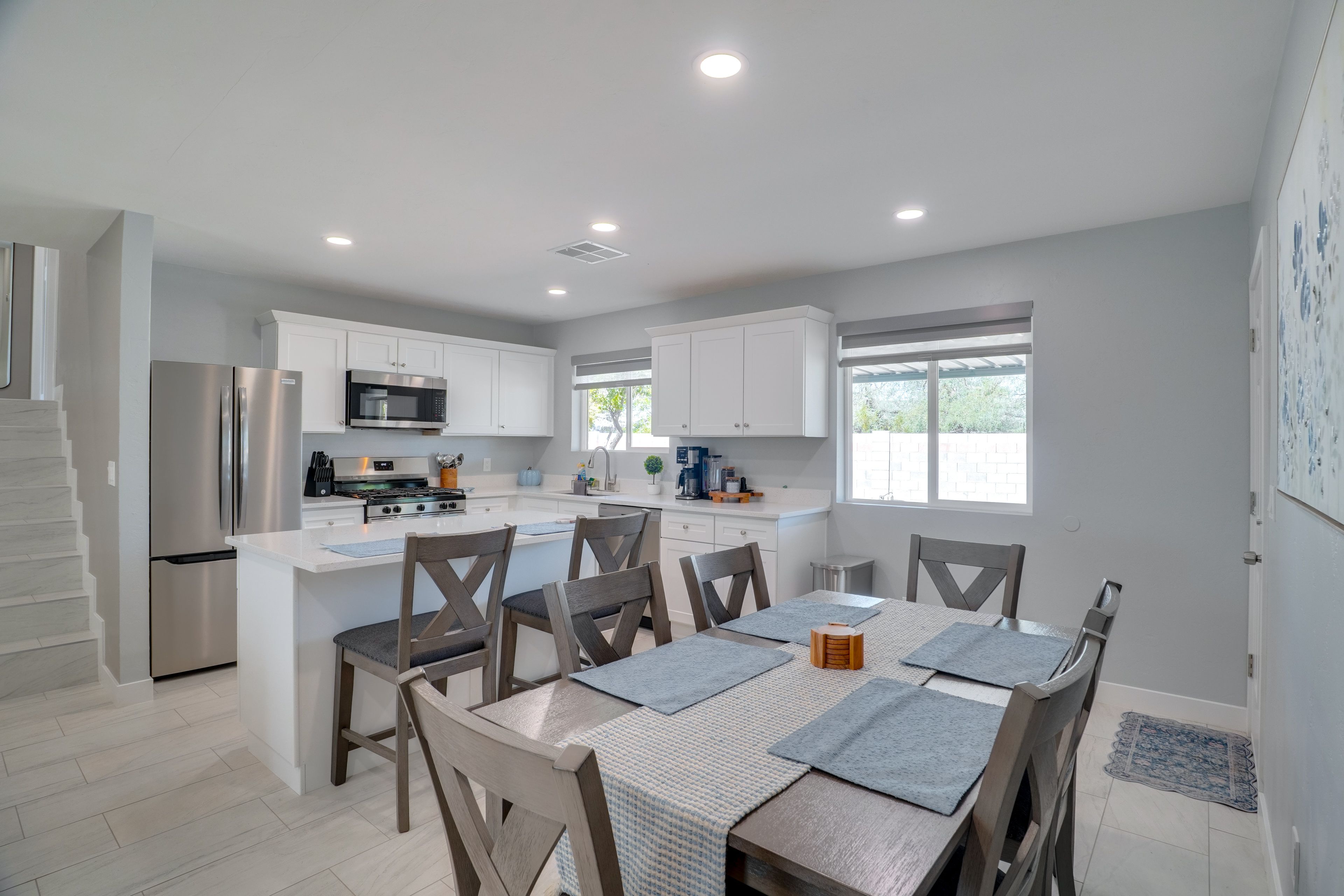 Kitchen & Dining Area | Main Level | Drip Coffee Maker