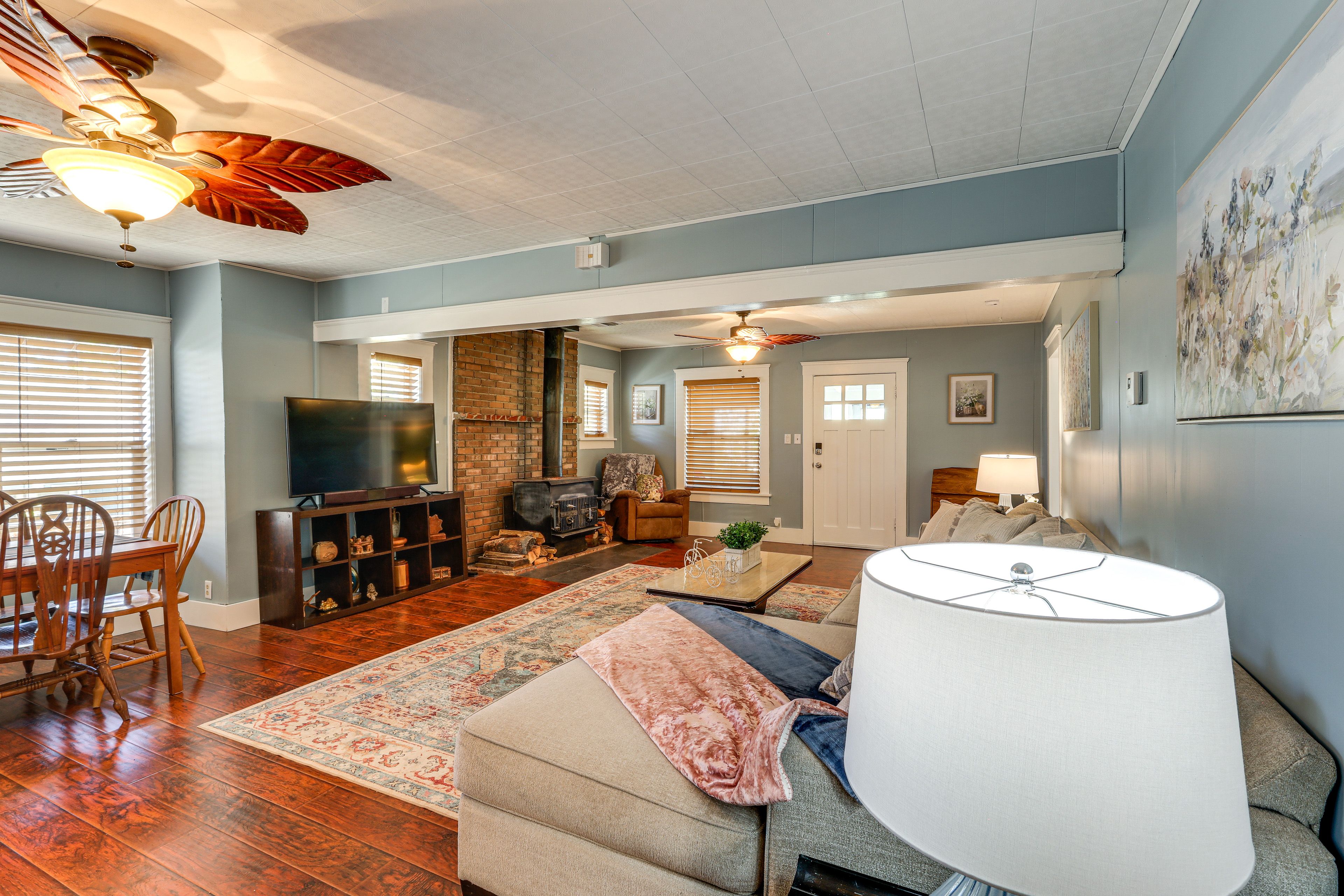 Living Room | Main Floor | Smart TV | Wood-Burning Stove