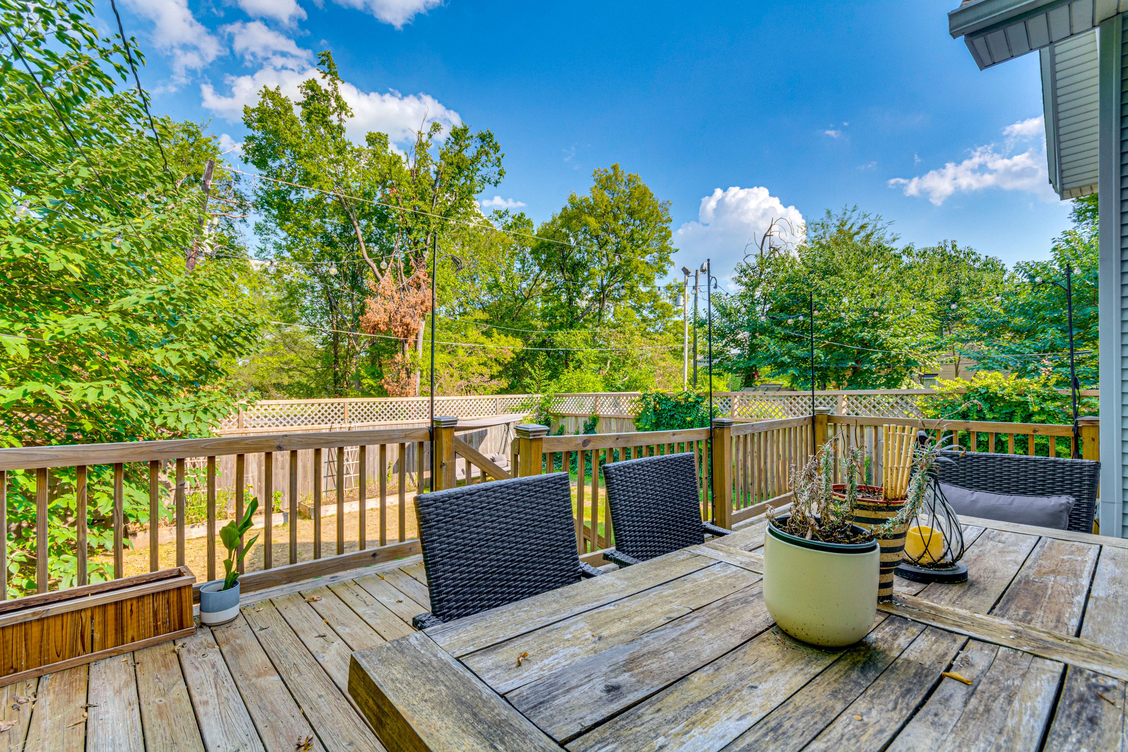 Private Deck | Fenced-In Backyard