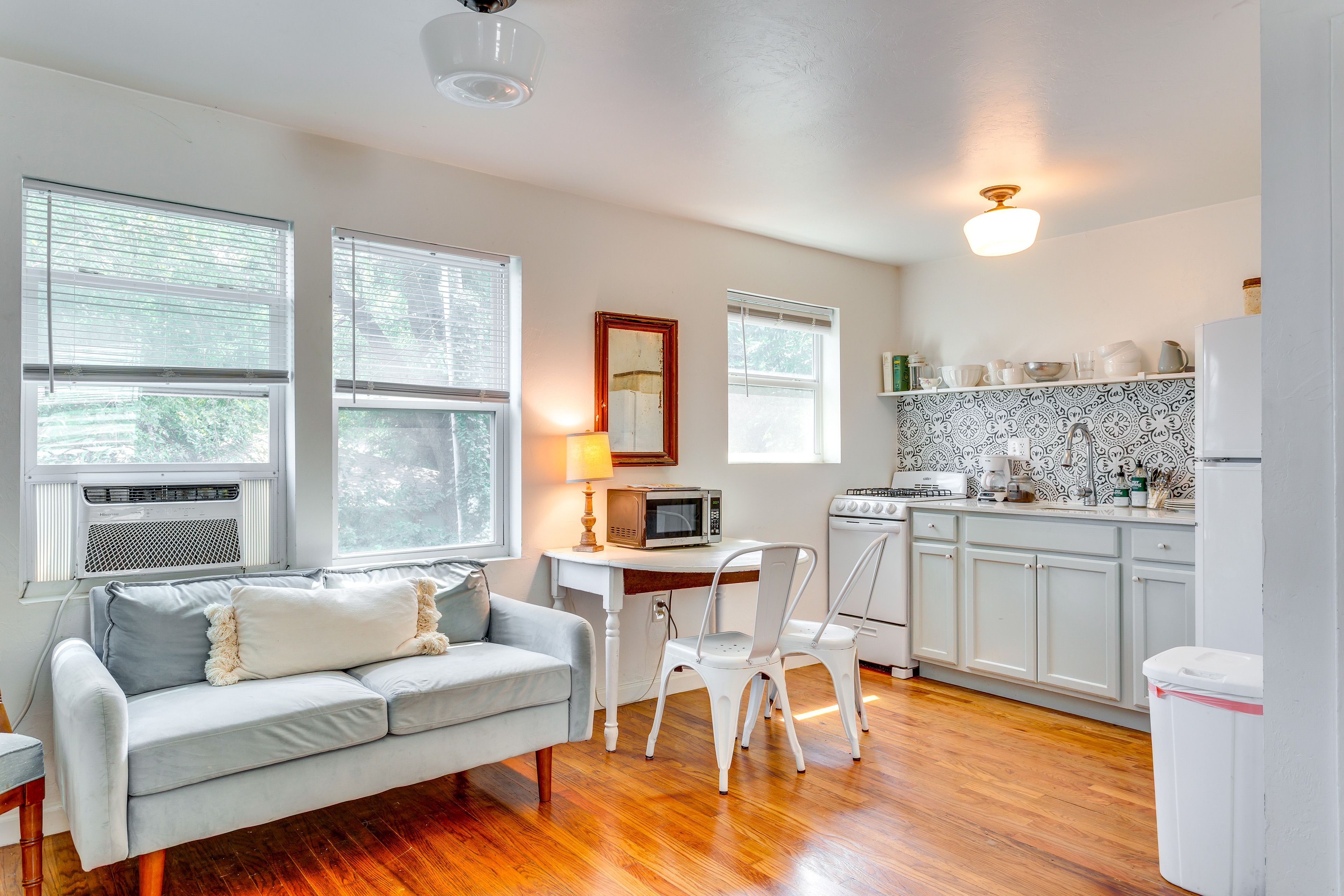 Oklahoma City Vacation Rental | Studio | 1BA | Stairs to Enter | 400 Sq Ft