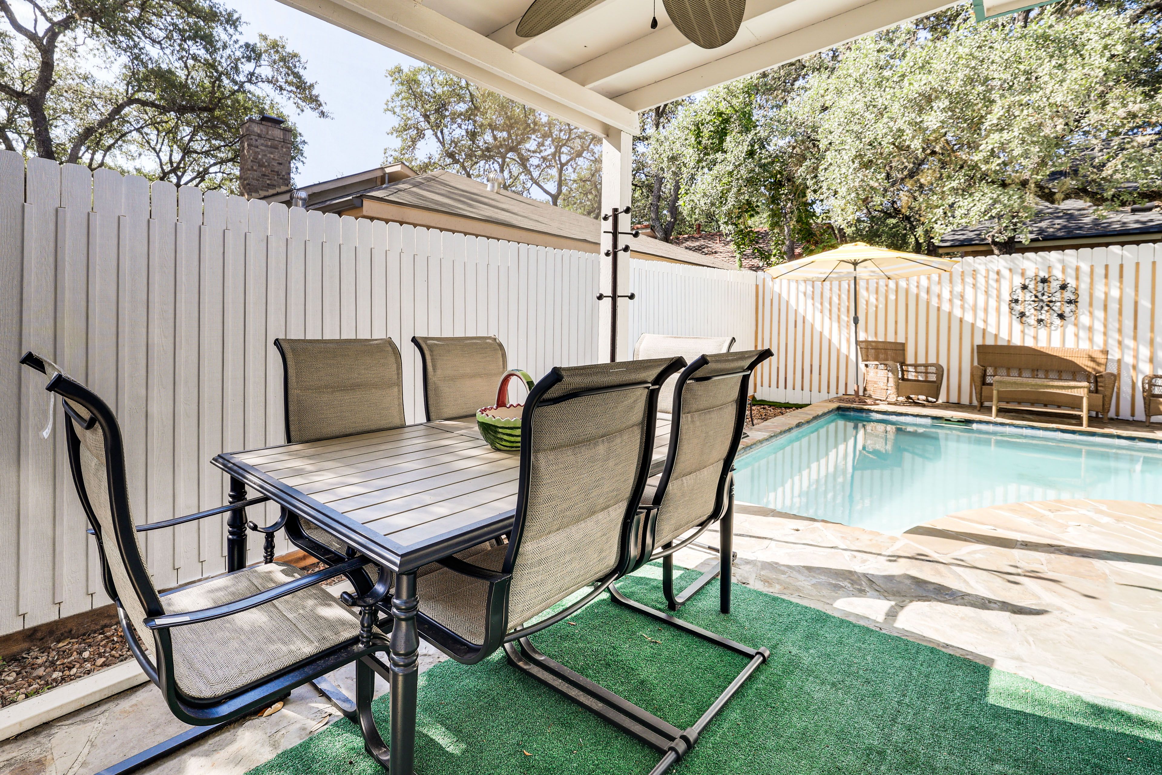 Private Yard | Pool & Hot Tub | Dining Table