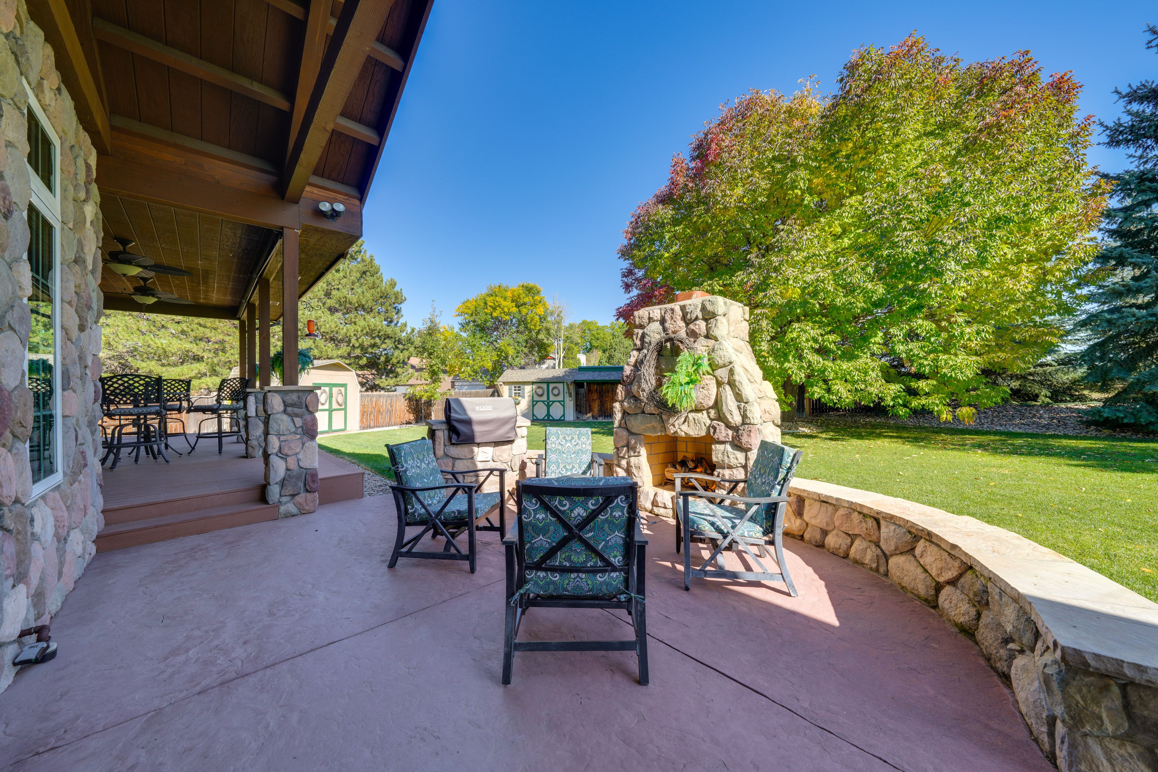 House Exterior | Furnished Patio | Gas Fireplace | Gas Grill