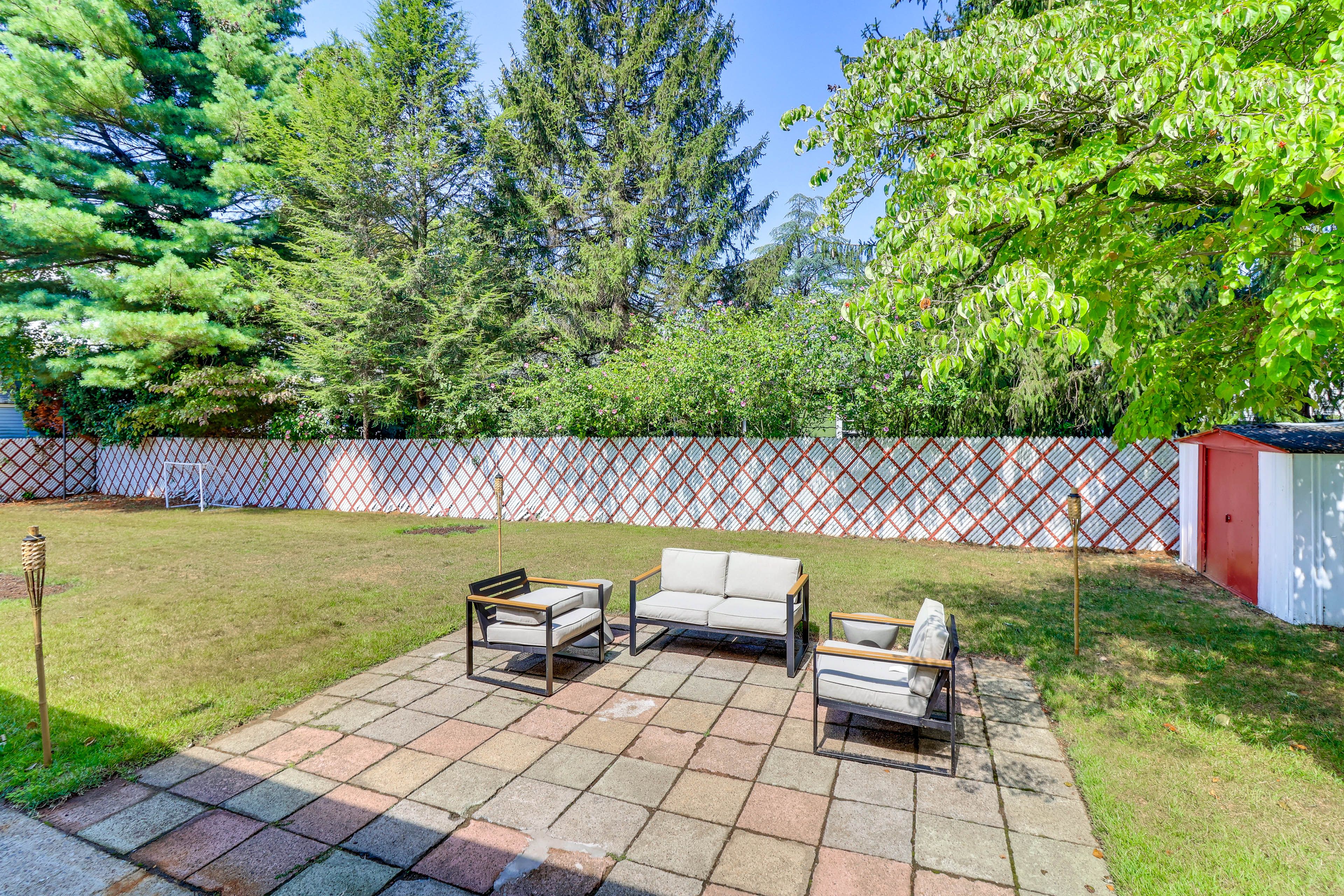 Fenced Yard | Furnished Patio