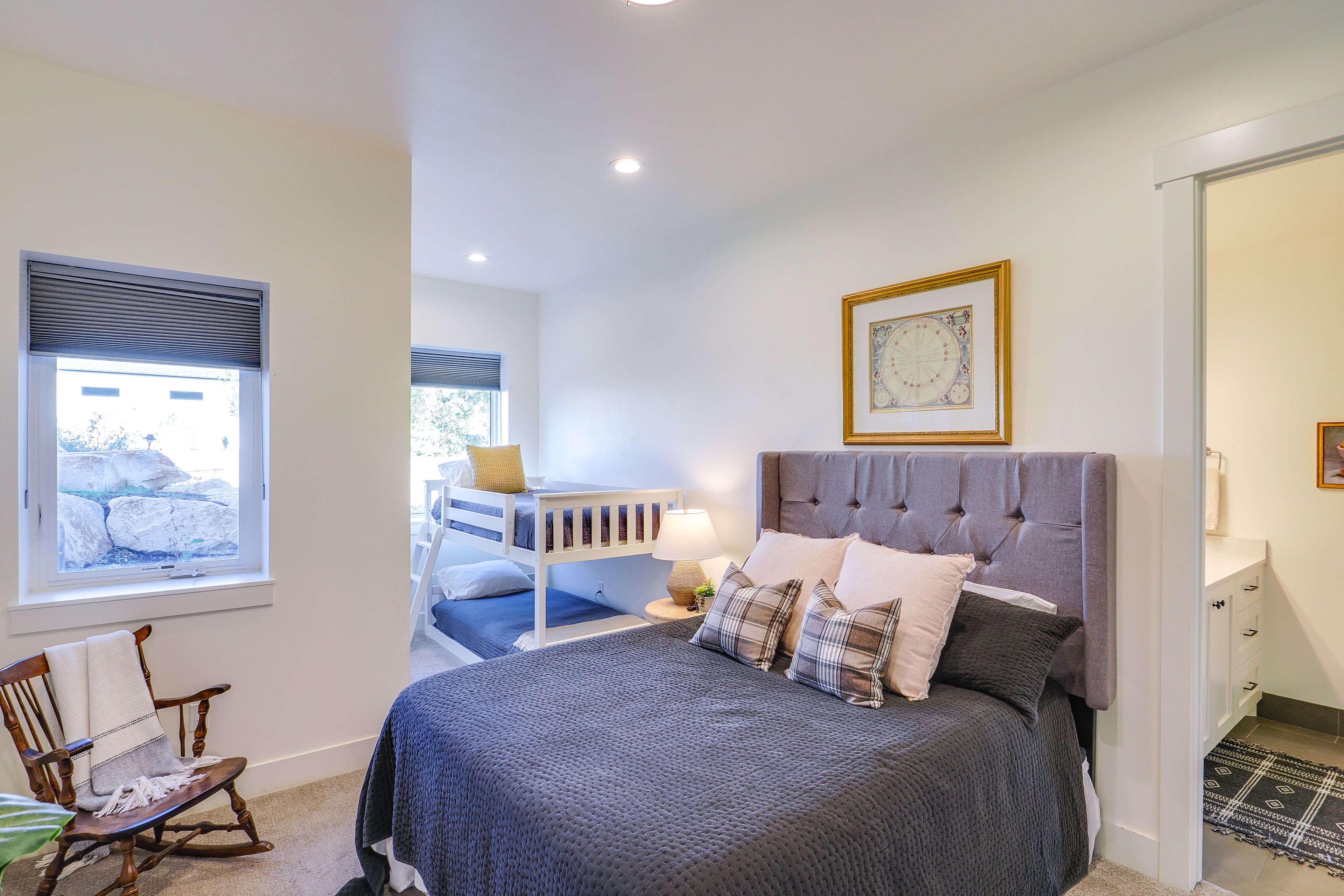 Bedroom 3 | Queen Bed | Twin Bunk Bed