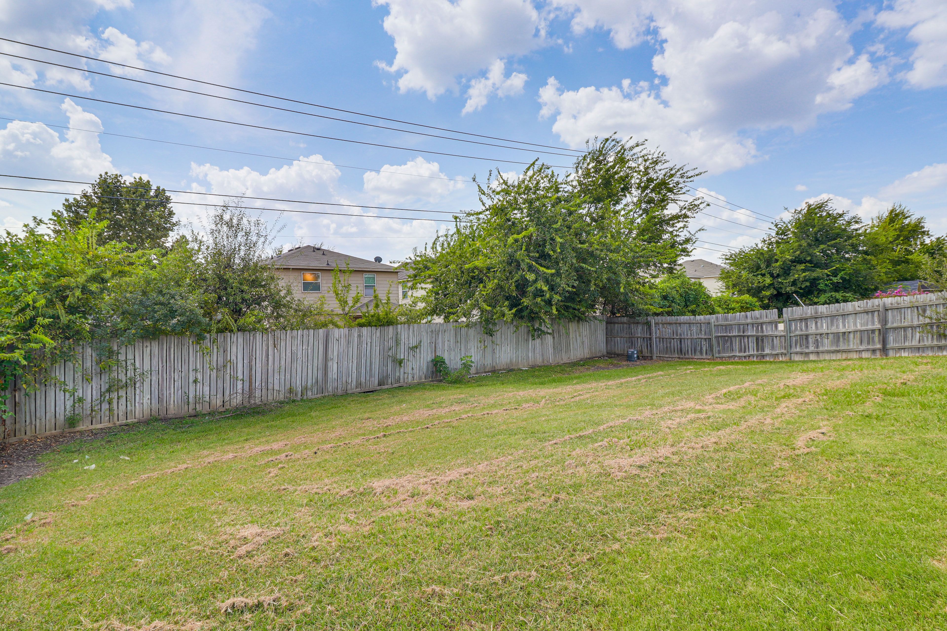 Fenced-In Backyard