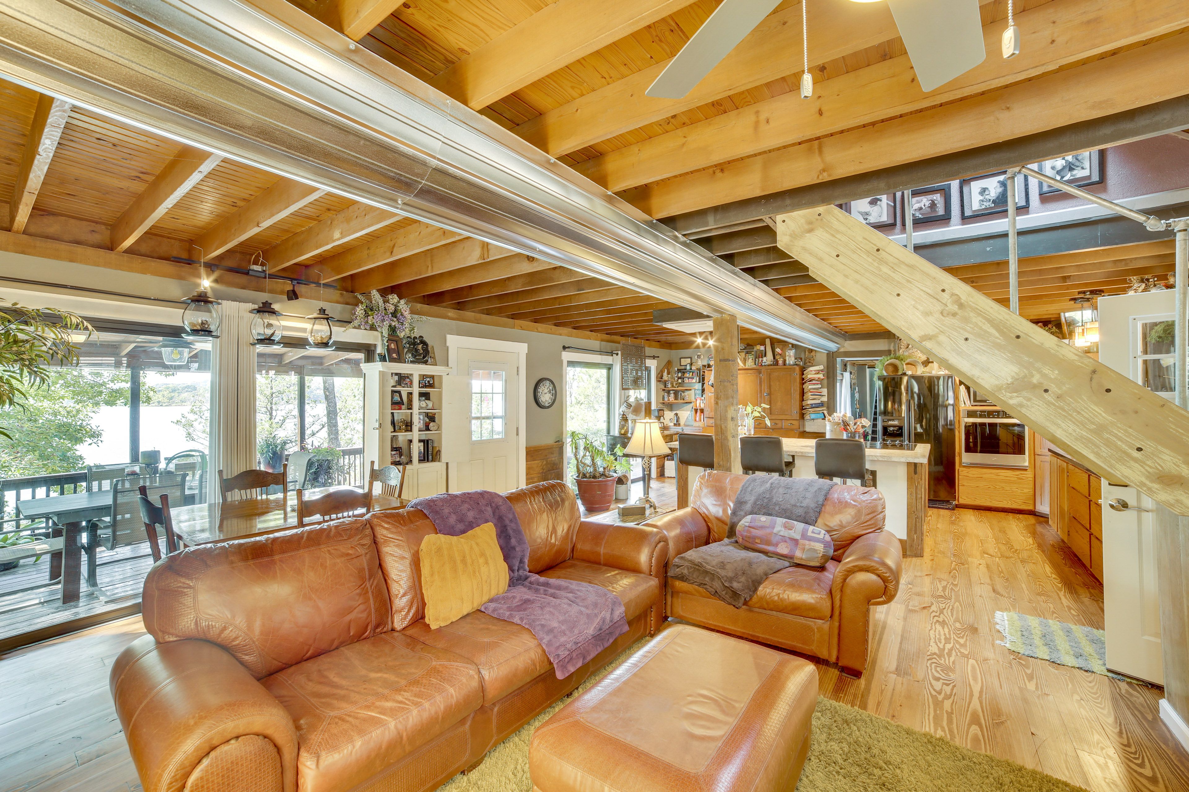Property Interior | 3-Story Home | Free WiFi | Central A/C & Heating