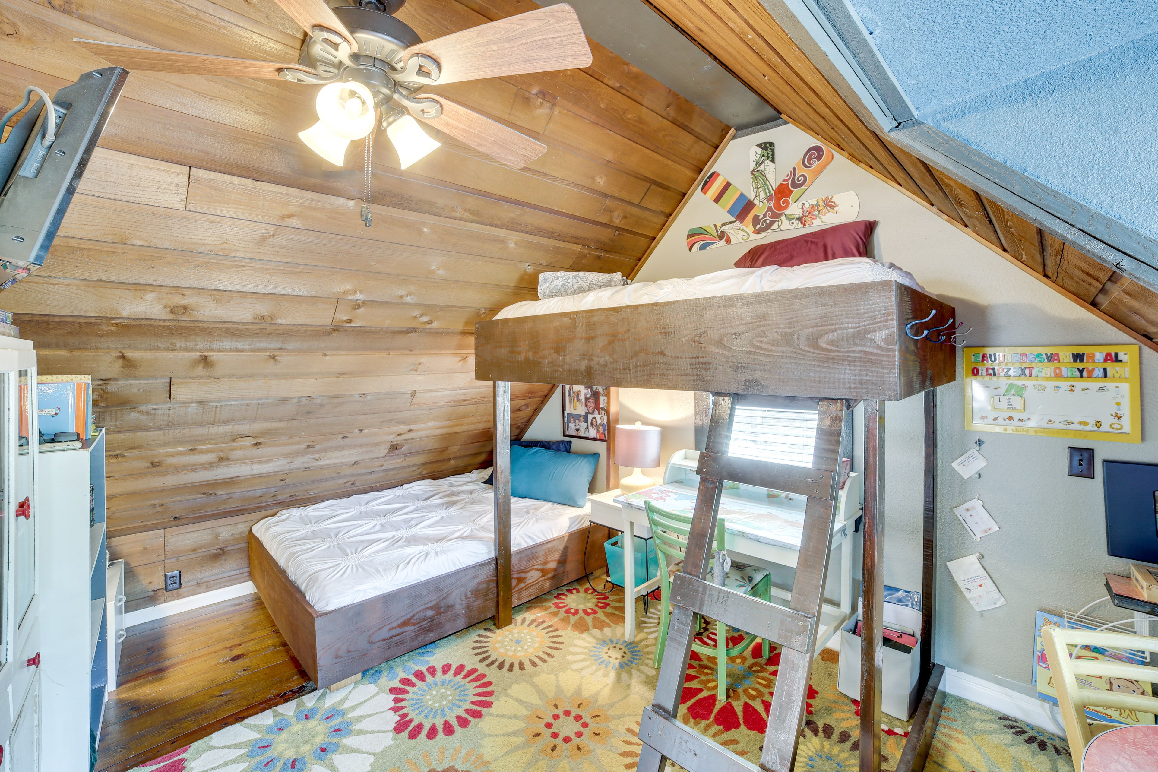 Bedroom 2 | 2nd Floor | Full Bed | Lofted Twin Bed