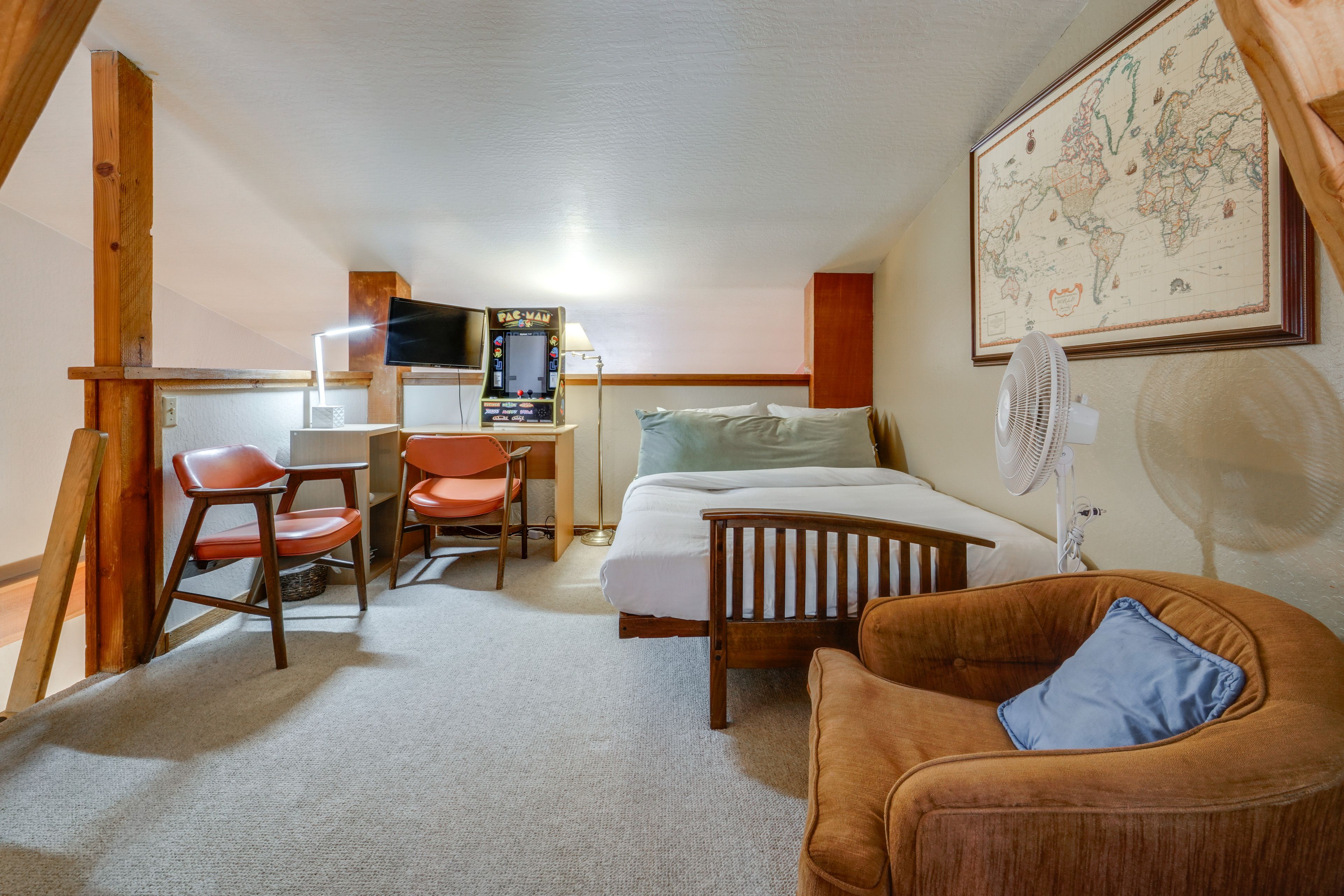 Bedroom 2 (Loft) | 2 Twin Bunk Beds | Queen Sleeper Sofa | 2nd Floor