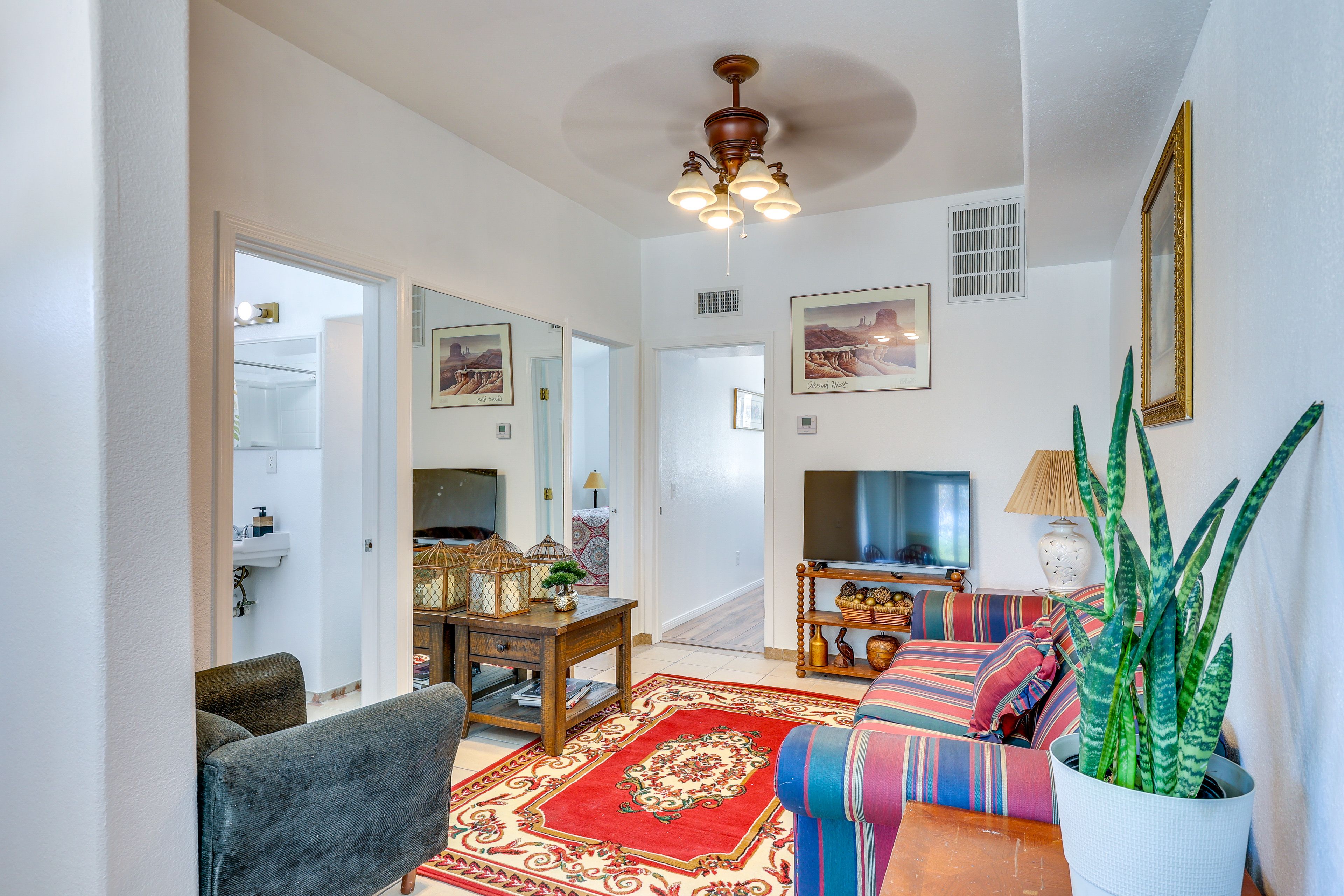 Living Room | Free WiFi | Window A/C Unit | Central Heat