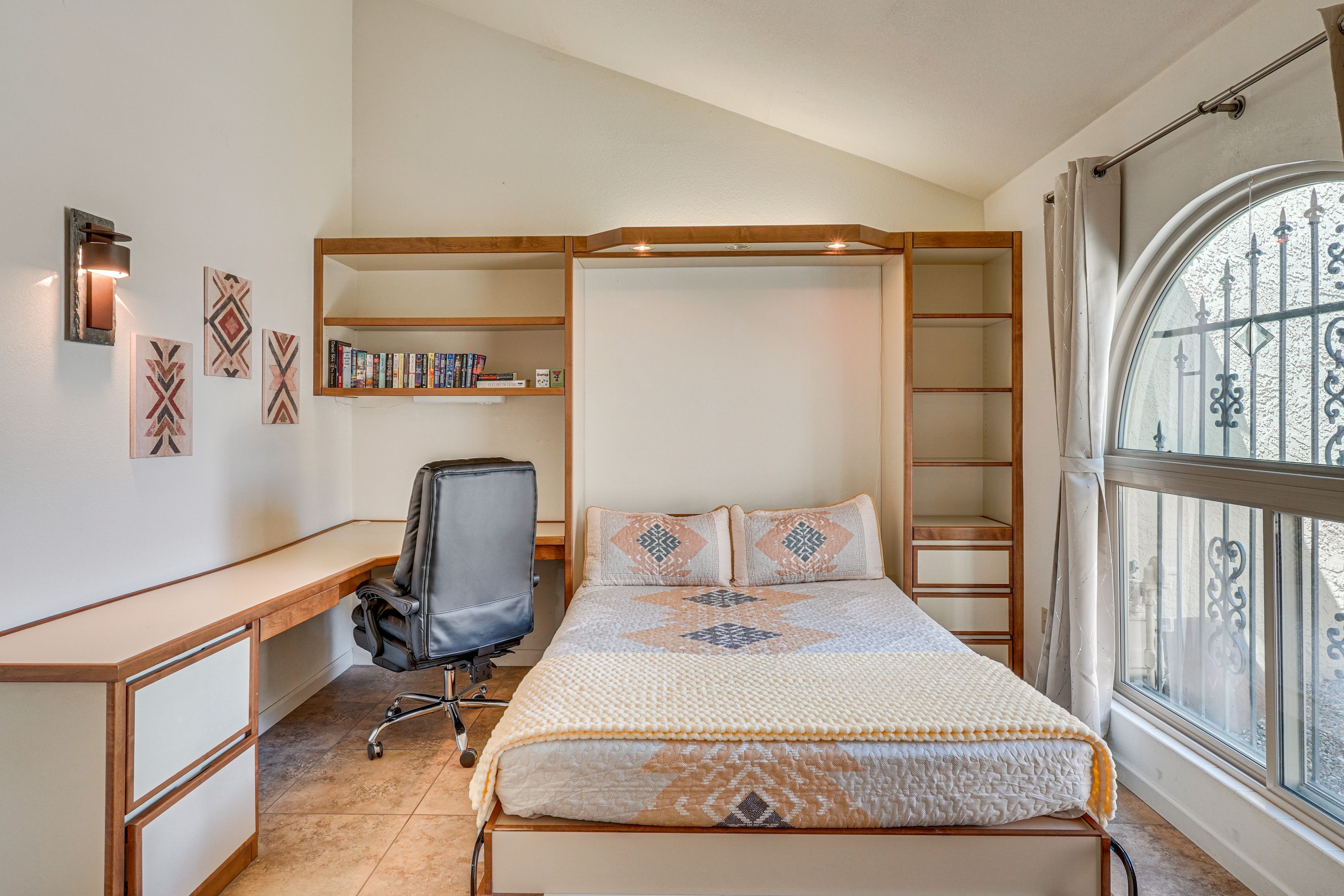 Bedroom 2 | Queen Murphy Bed | Workspace