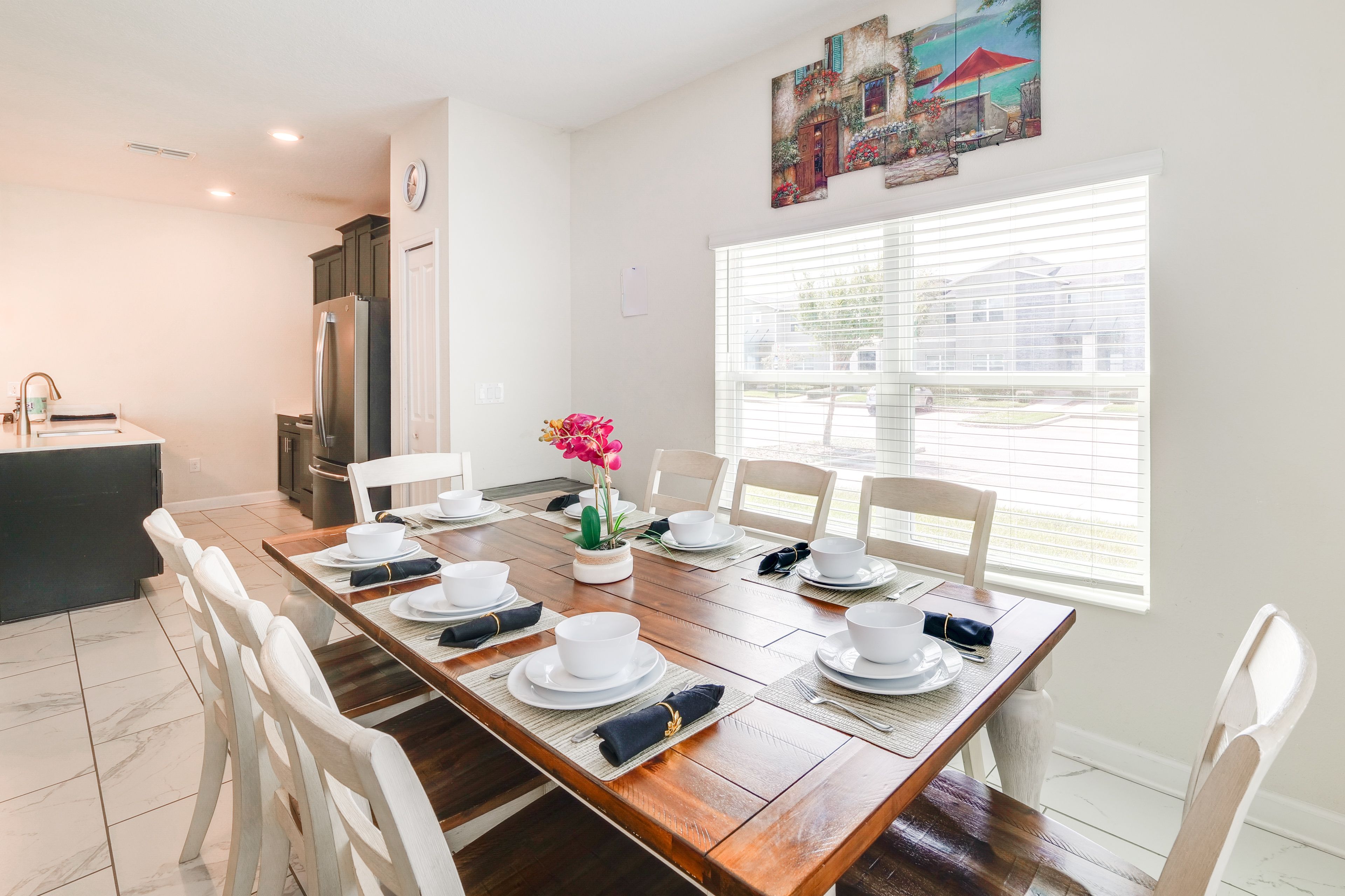 Dining Area | Dishware & Flatware | 1st Floor