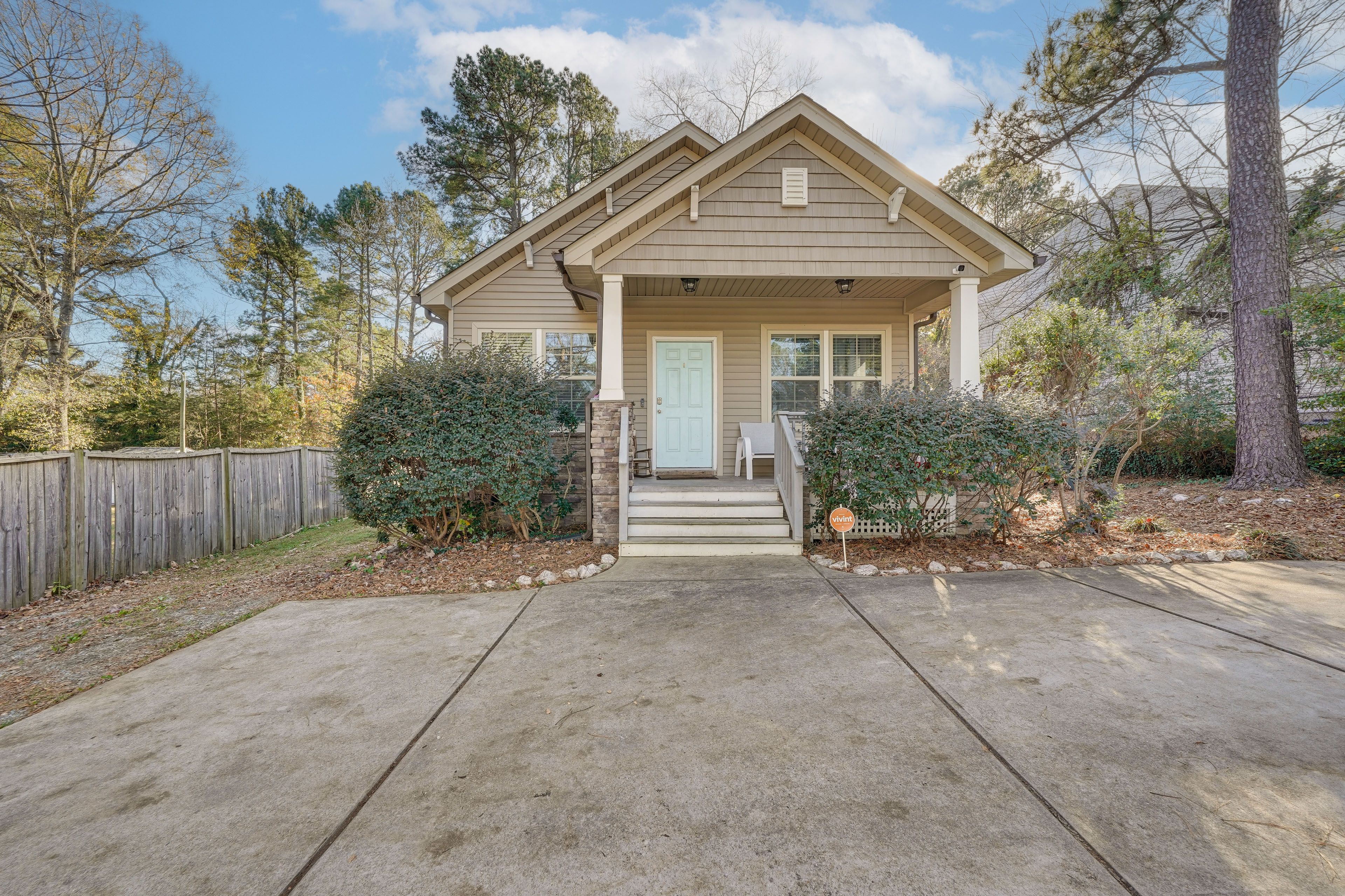 Durham Vacation Rental | 3BR | 2BA | 1,153 Sq Ft | 4 Steps to Access