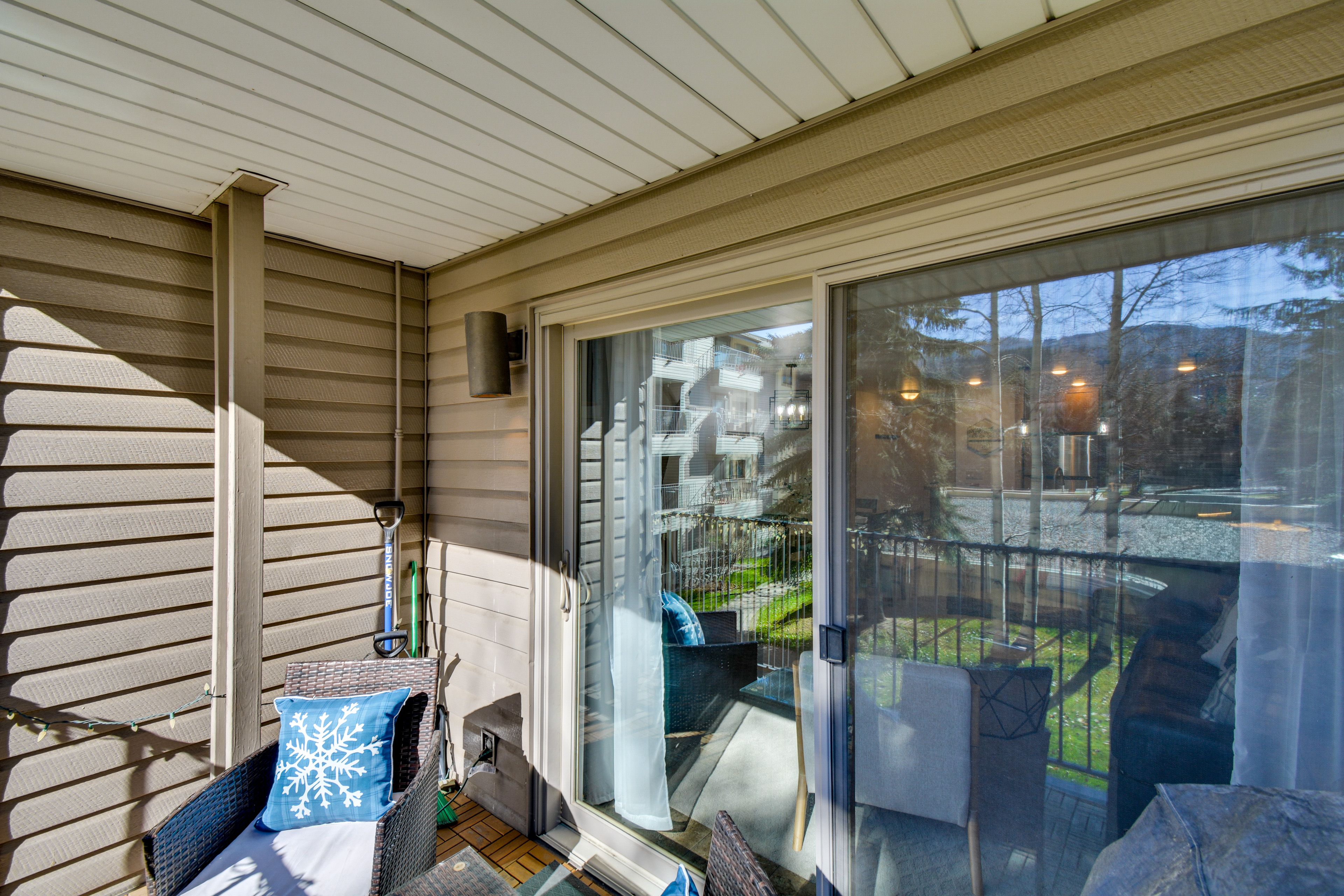 Covered Balcony | Seating | Views