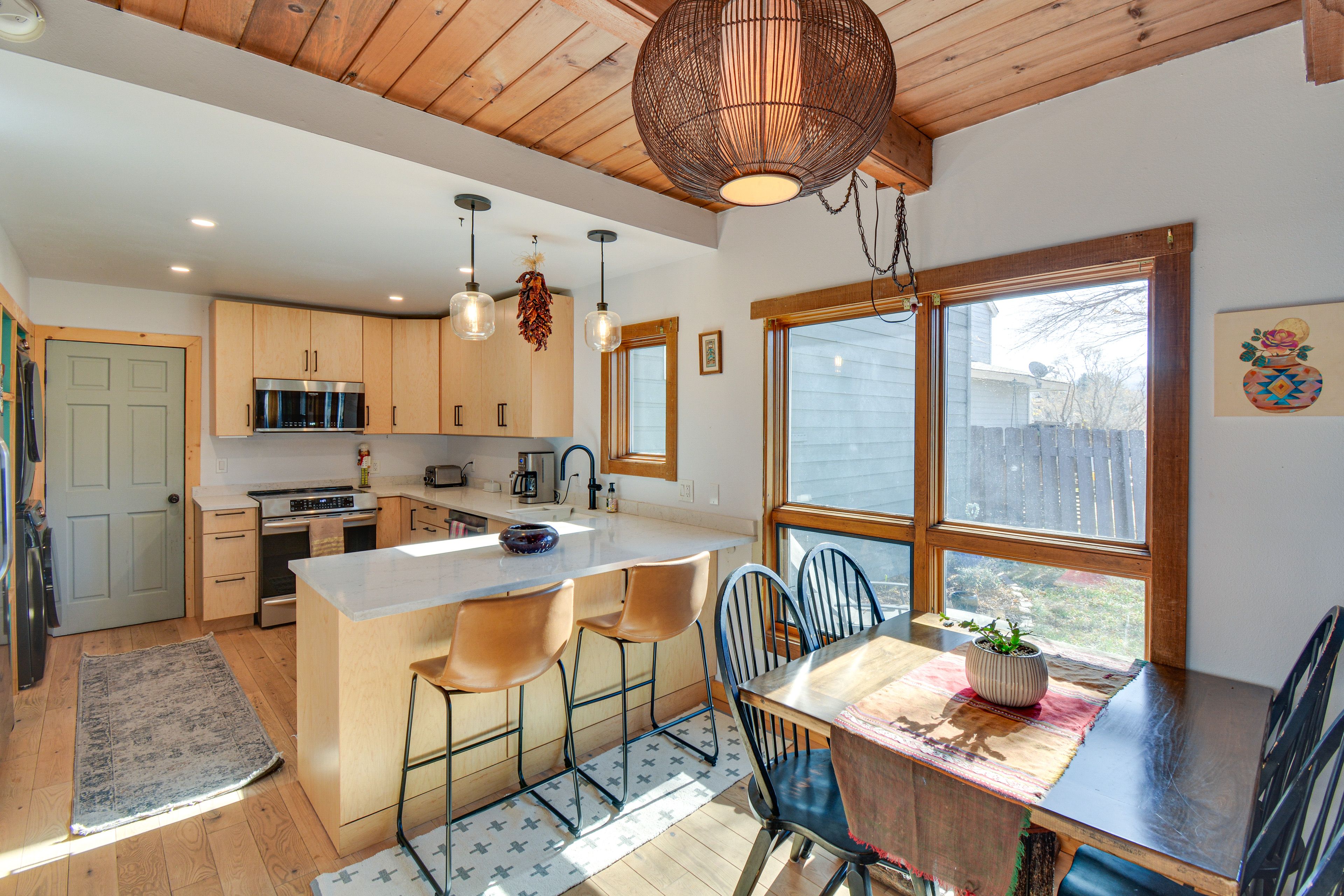 Dining Area & Kitchen | 1st Floor | Washer & Dryer