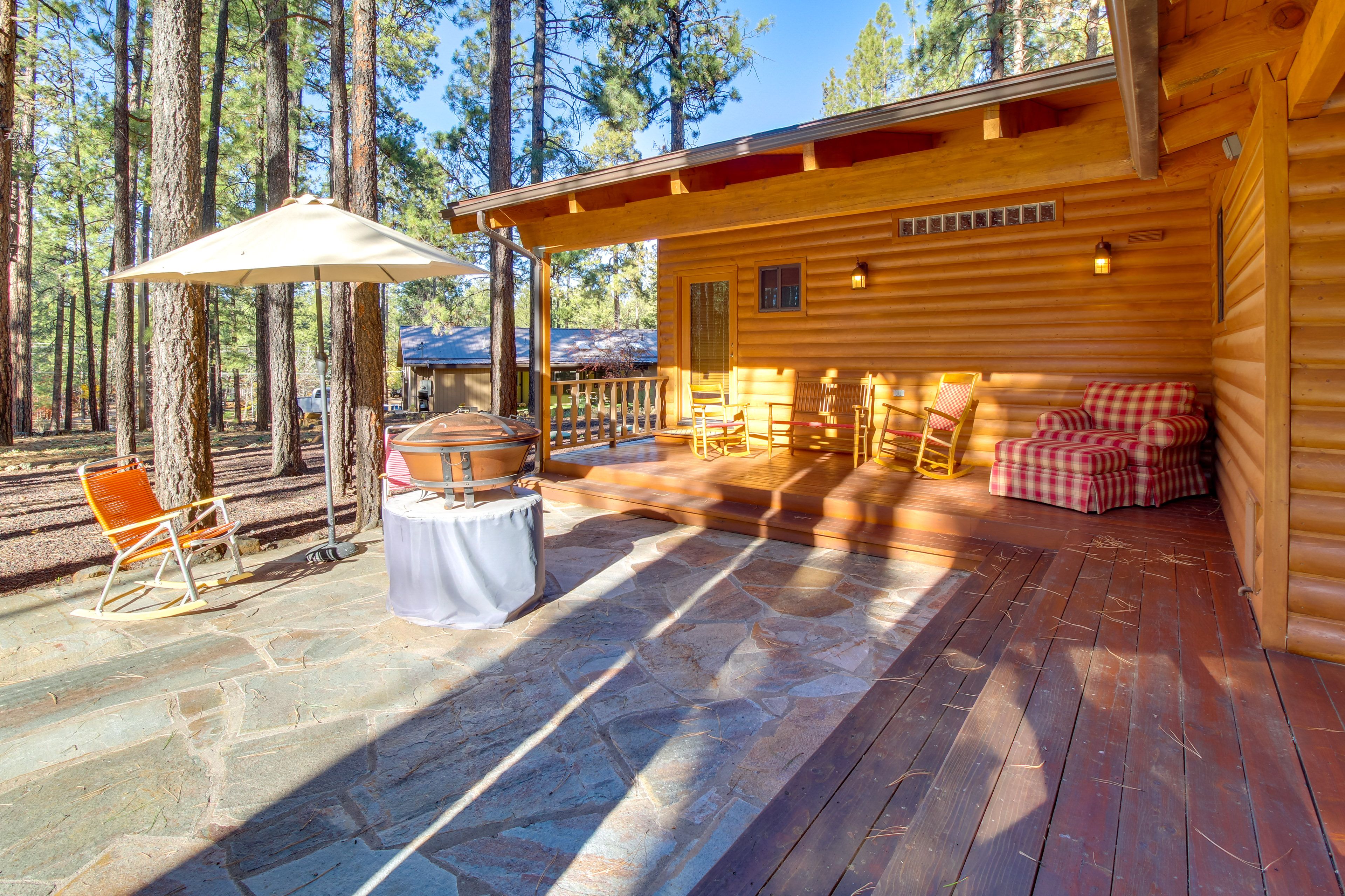 Back Deck | Fire Pit | BBQ Grill | 2-Story Cabin