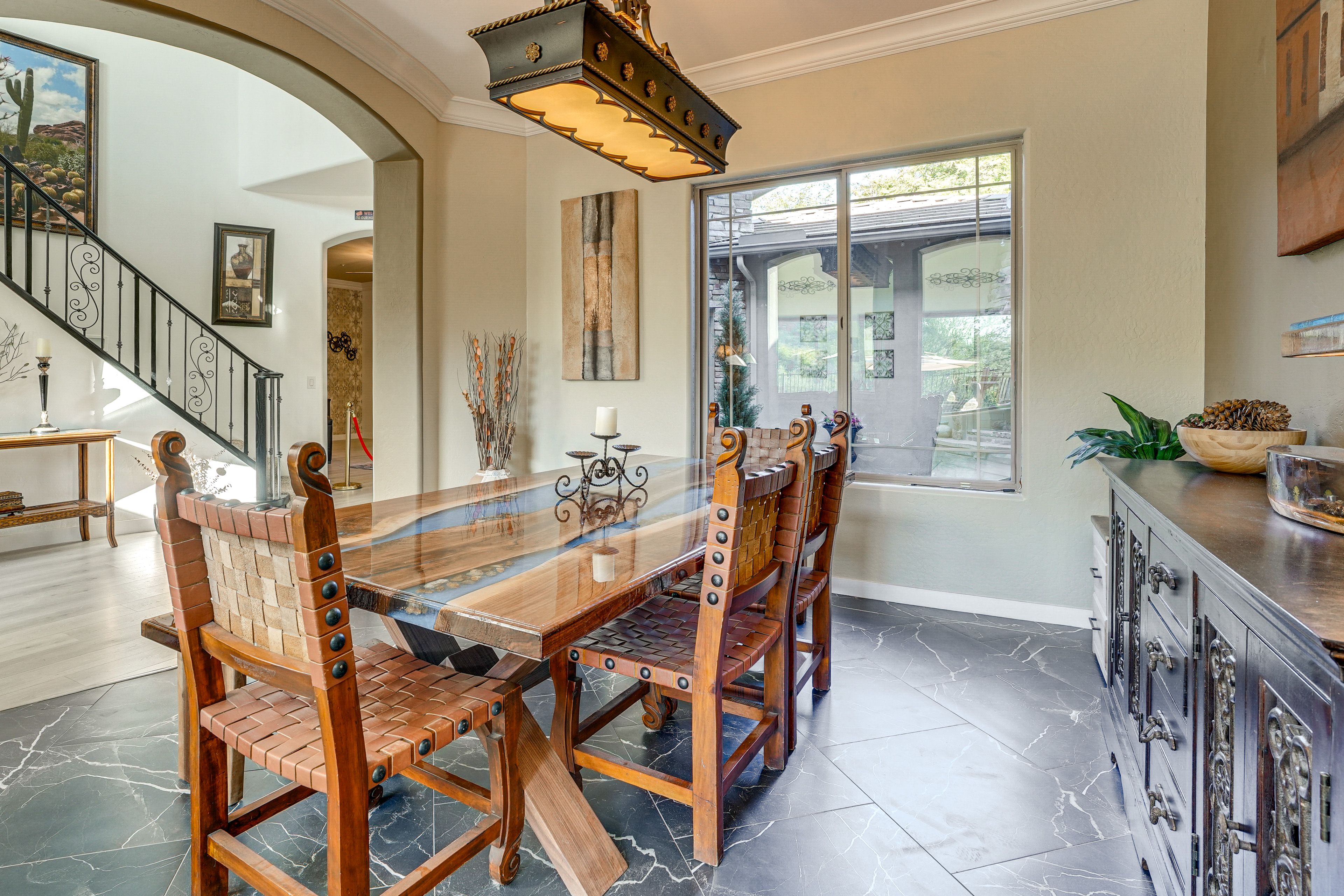 Dining Area | Dishware & Flatware | 1st Floor