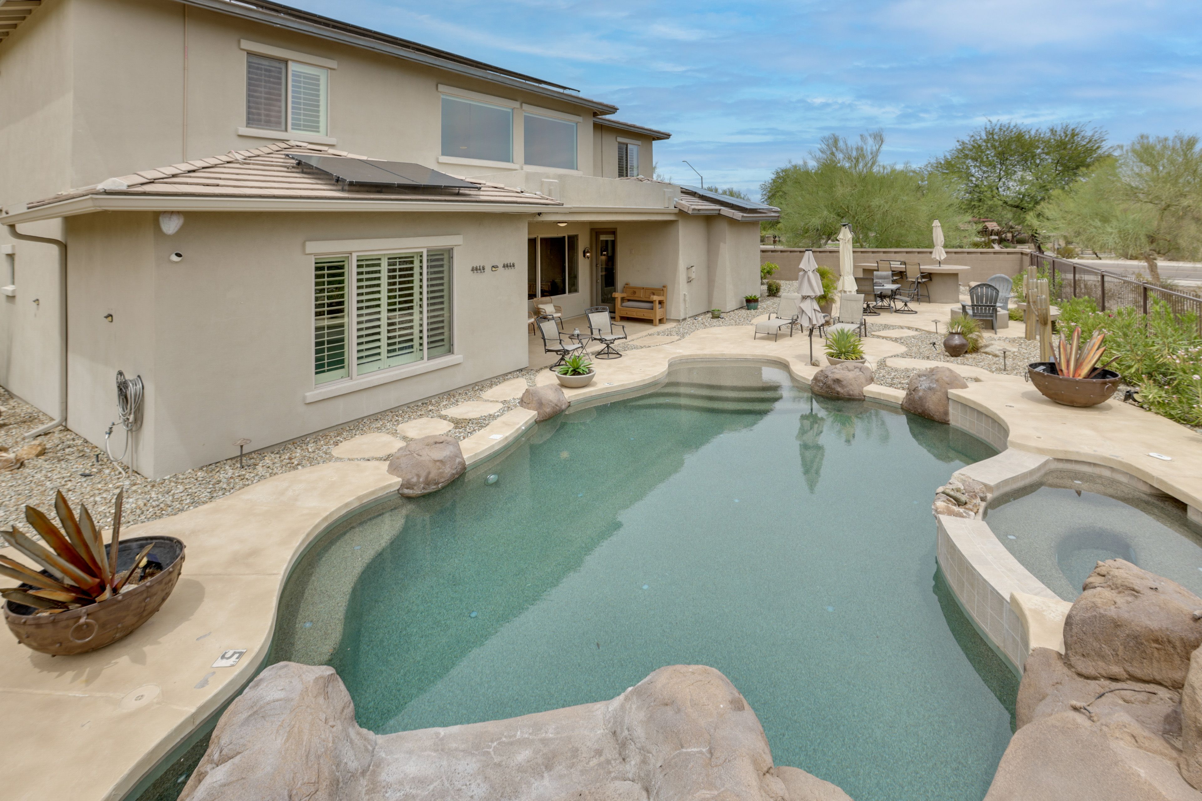 Exterior | Private Pool | Furnished Patio | Mountain Views