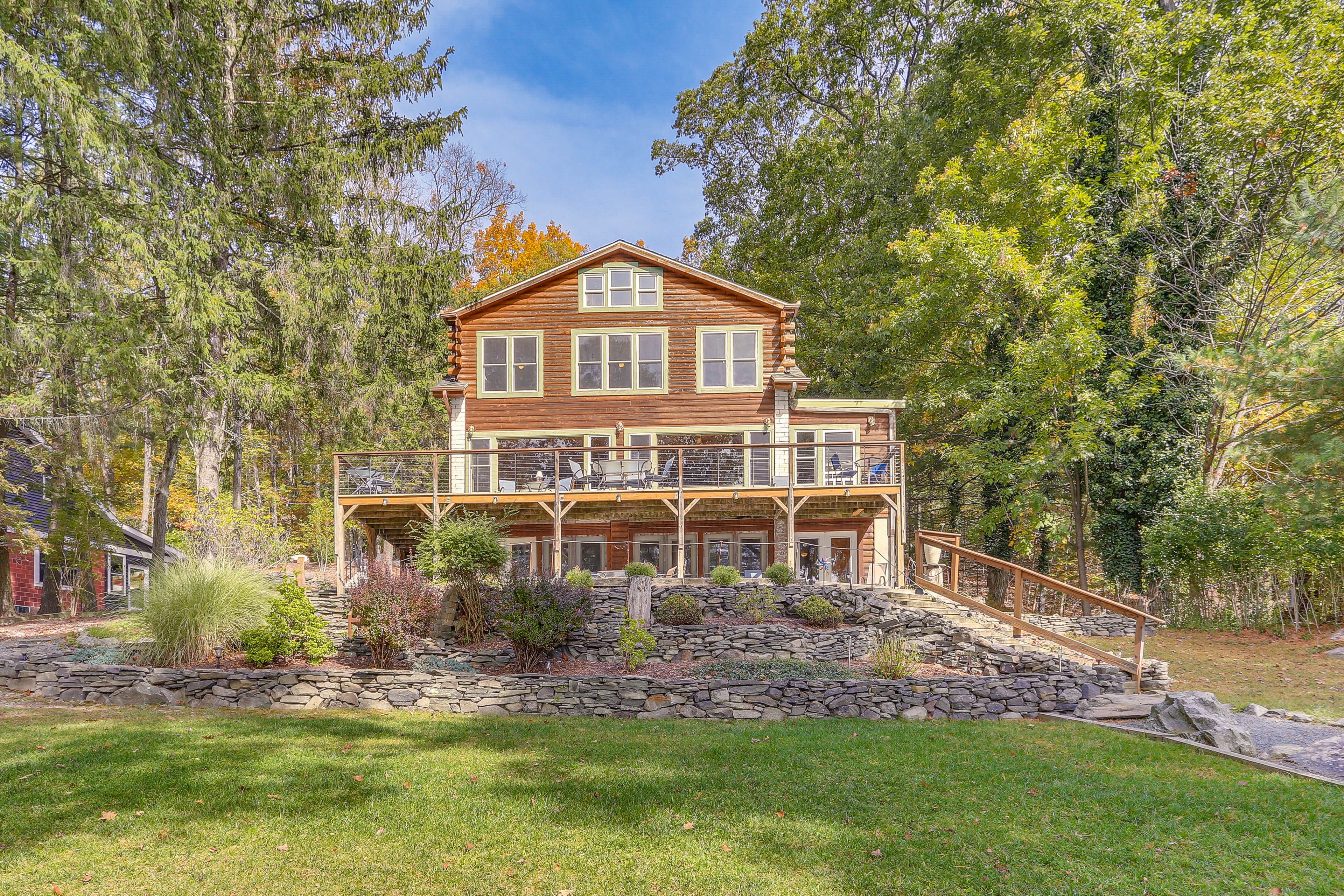 Property Exterior | Canoe | Fire Pit | 2-Level Deck