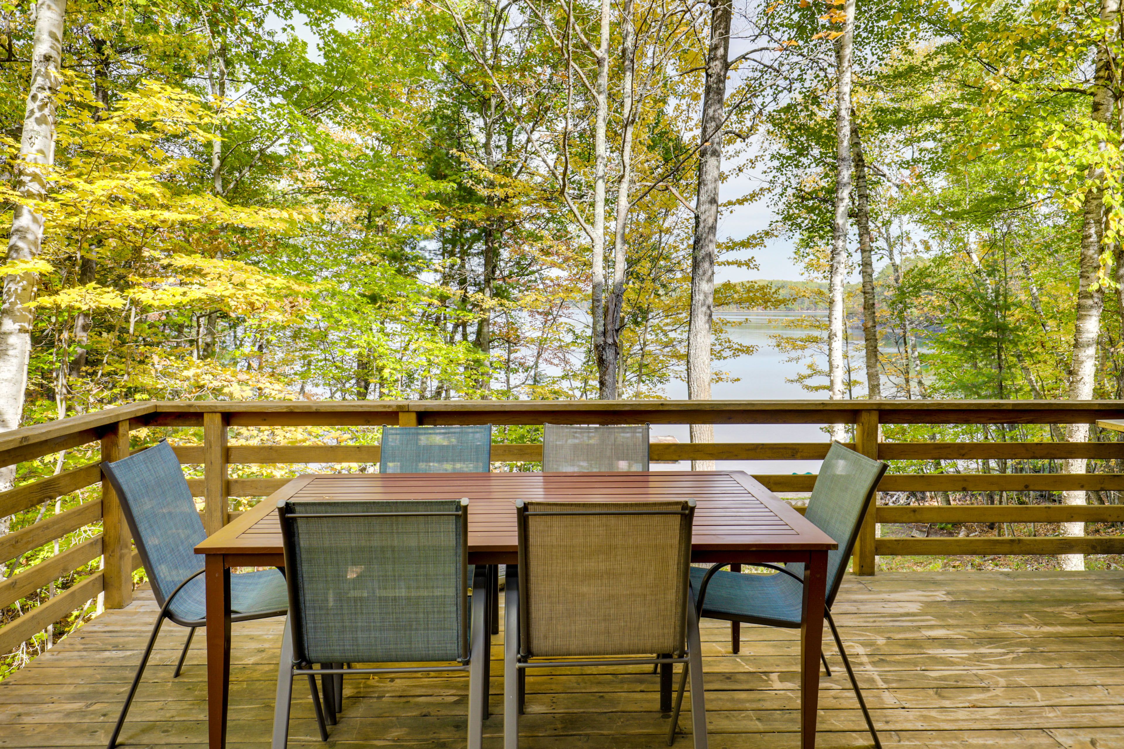 Deck | Gas Grill | Lake Views